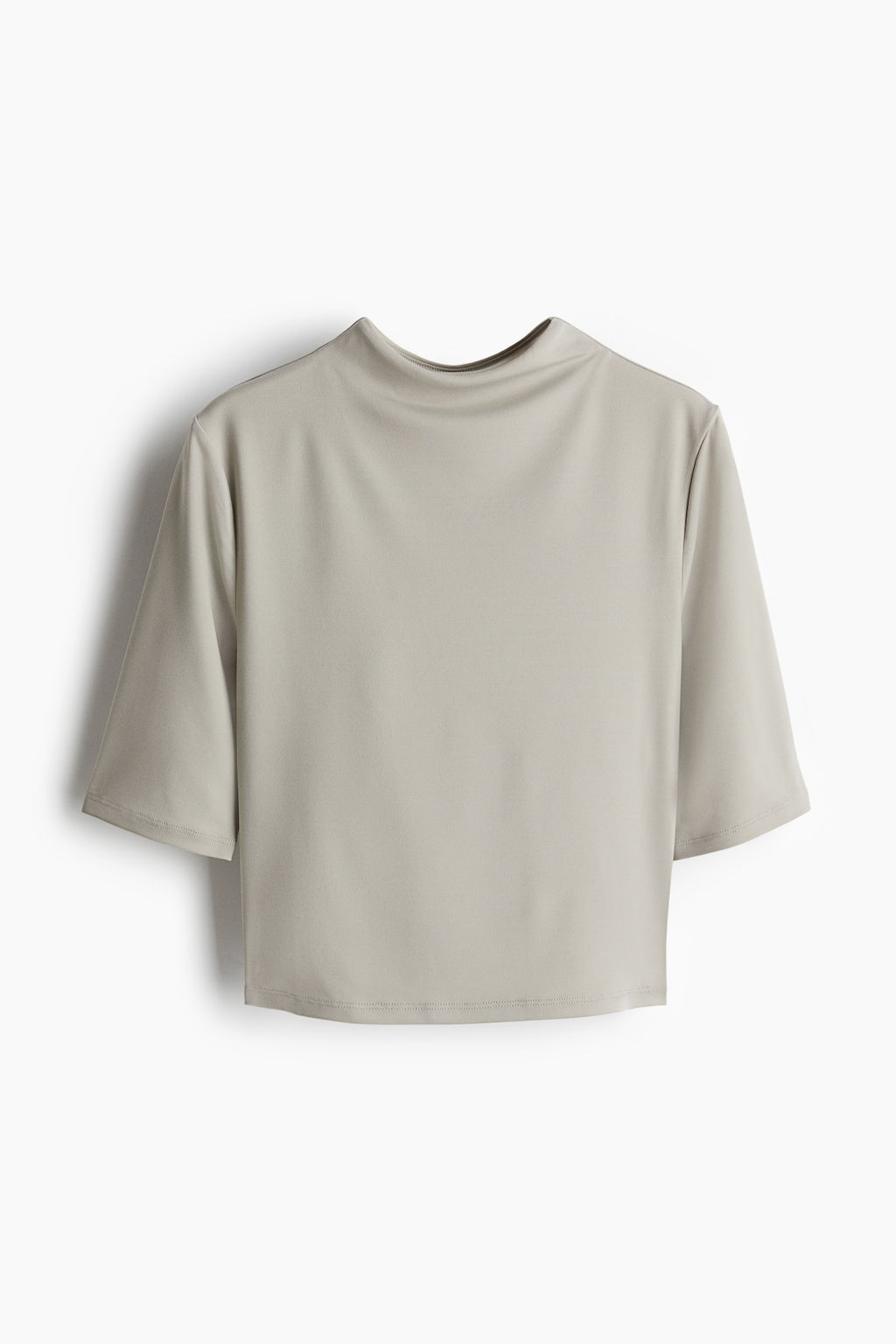 Top de microfibra con cuello perkins - H&m фото 4