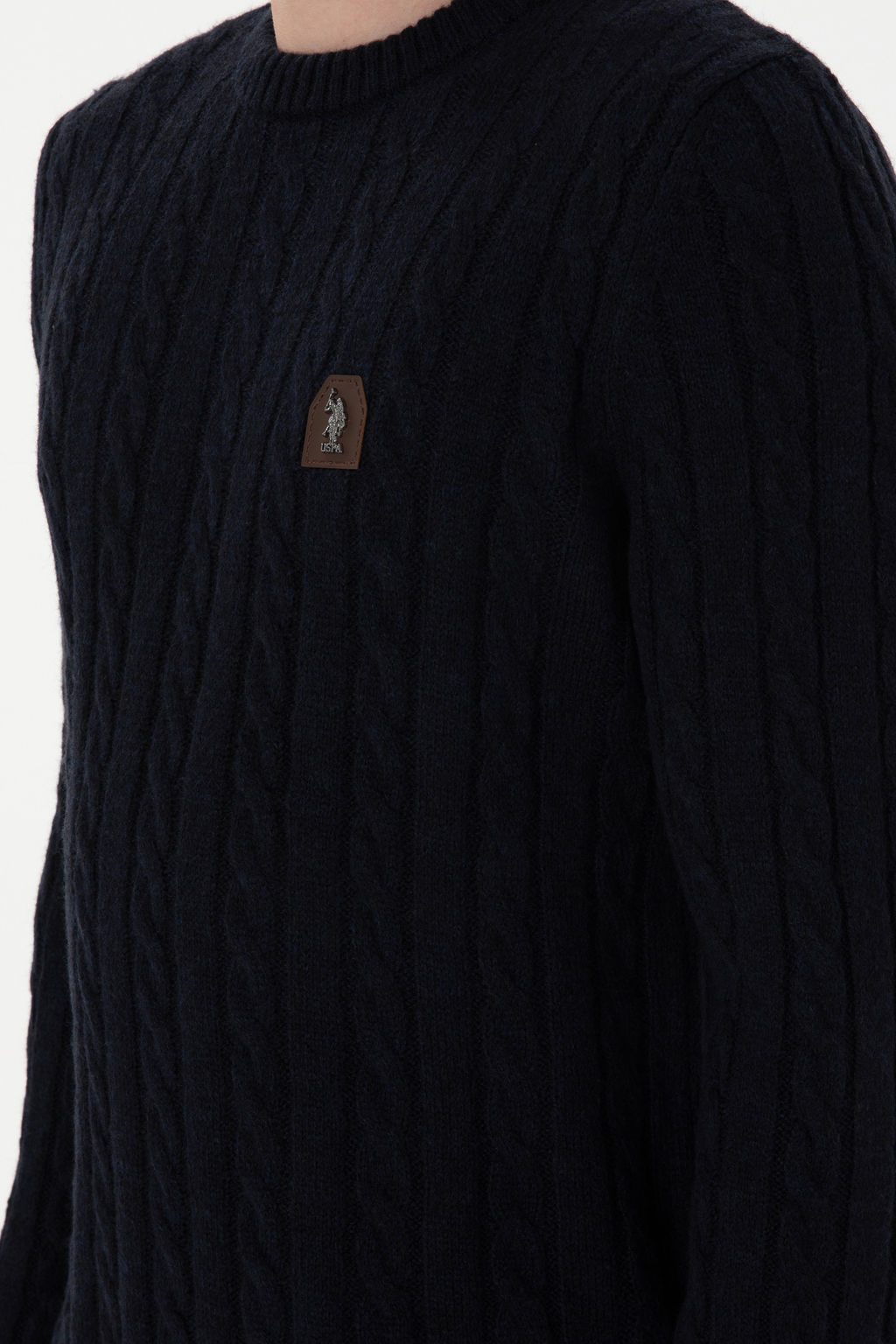 Erkek Regular Fit Bisiklet Yaka Lacivert Kazak - U.s. polo assn фото 14