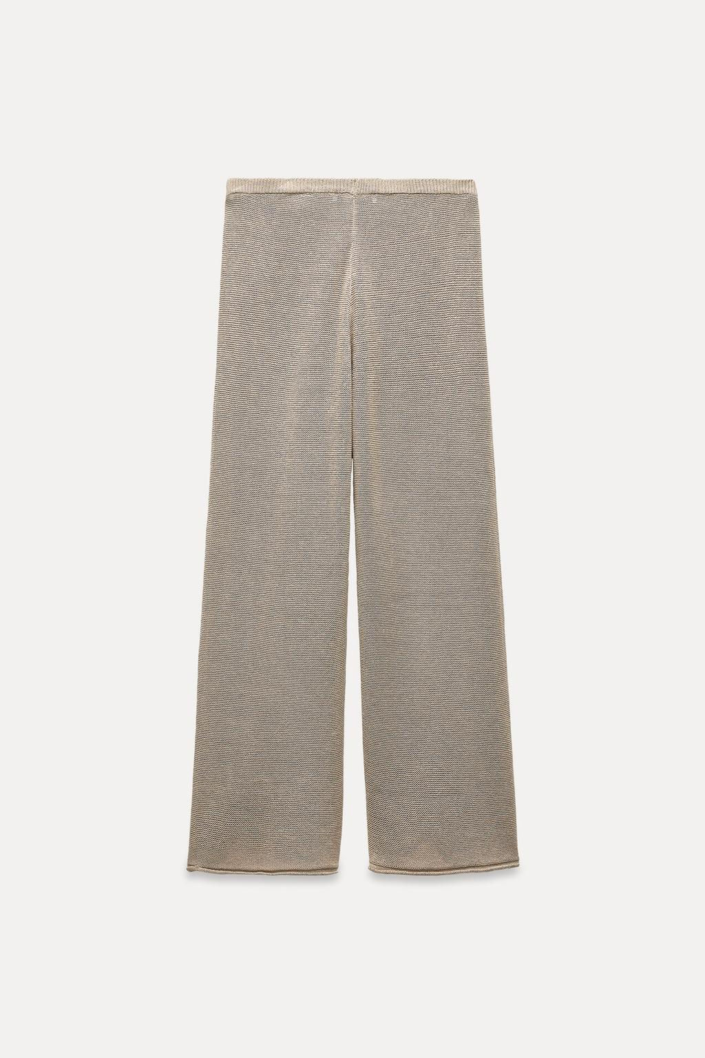 KNIT TROUSERS WITH TURN-UP HEMS - Zara фото 12