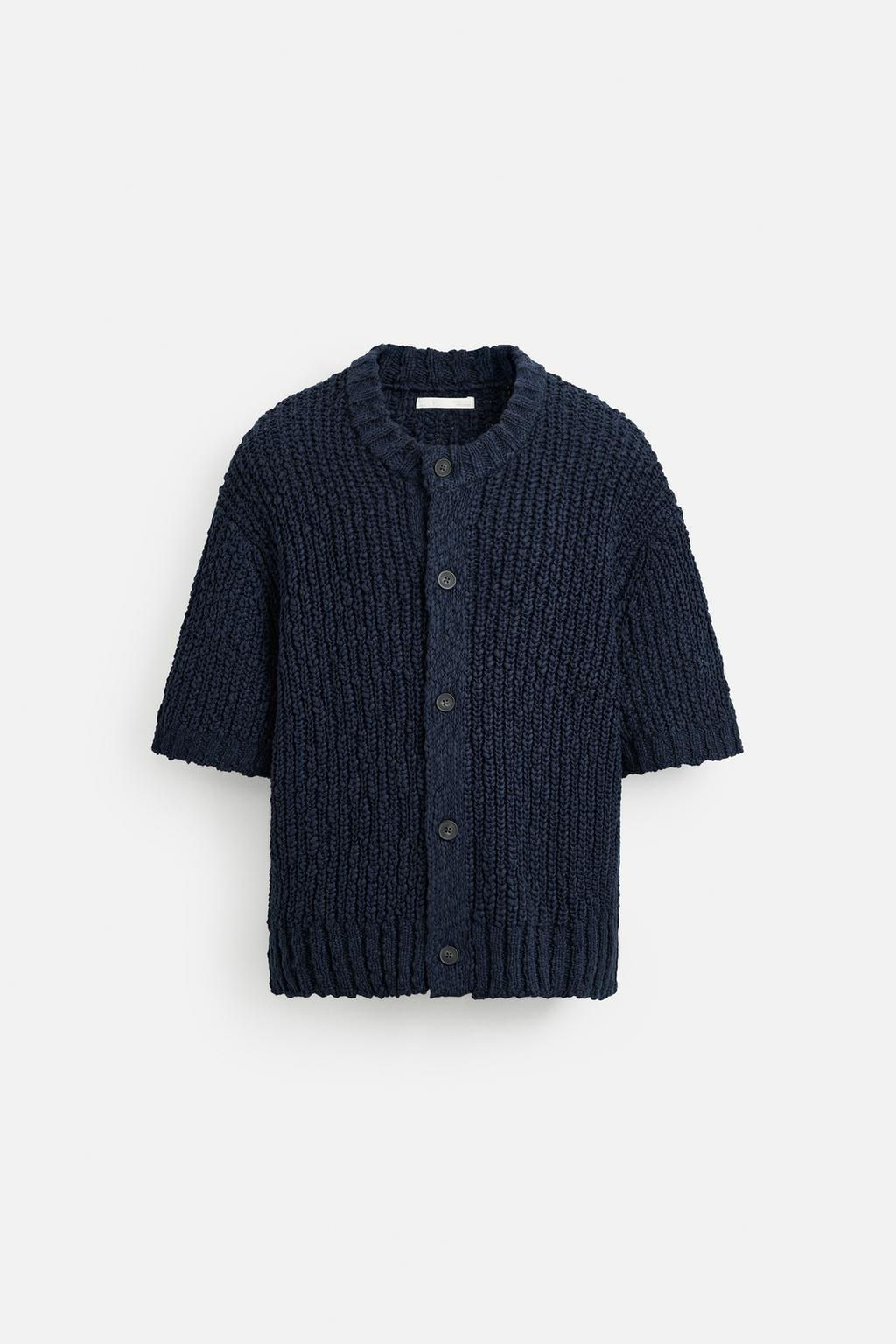 TEXTURED COTTON CARDIGAN - Zara фото 7
