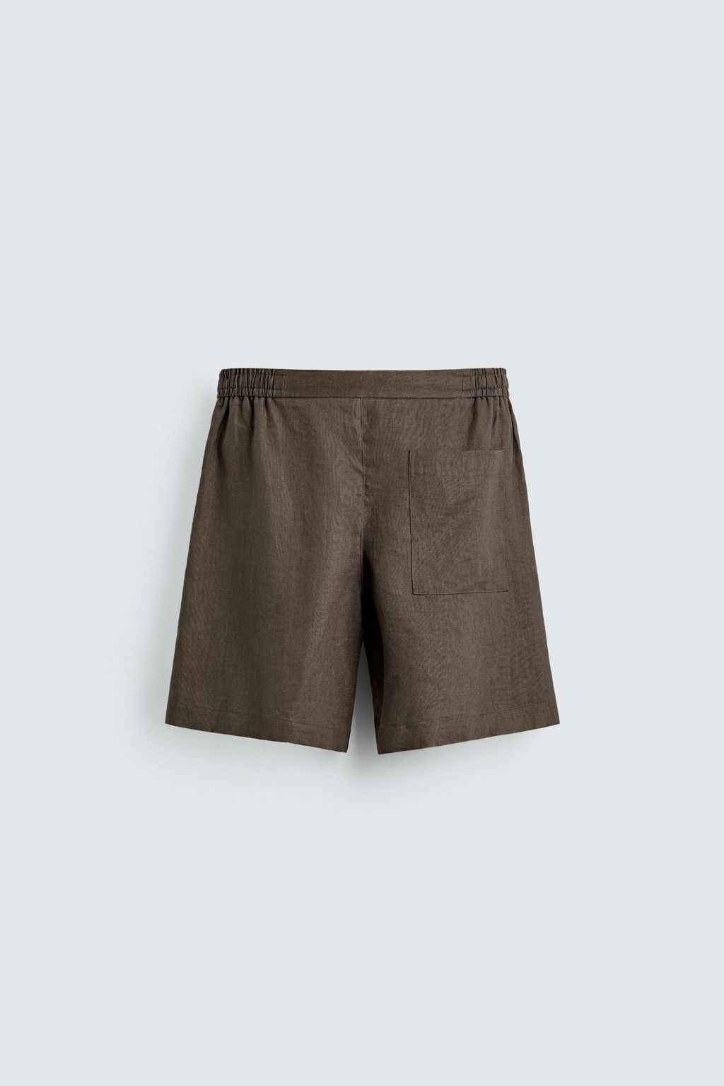 BERMUDA RELAXED FIT 100% LINO / Marr?n / Topo - Zara фото 8
