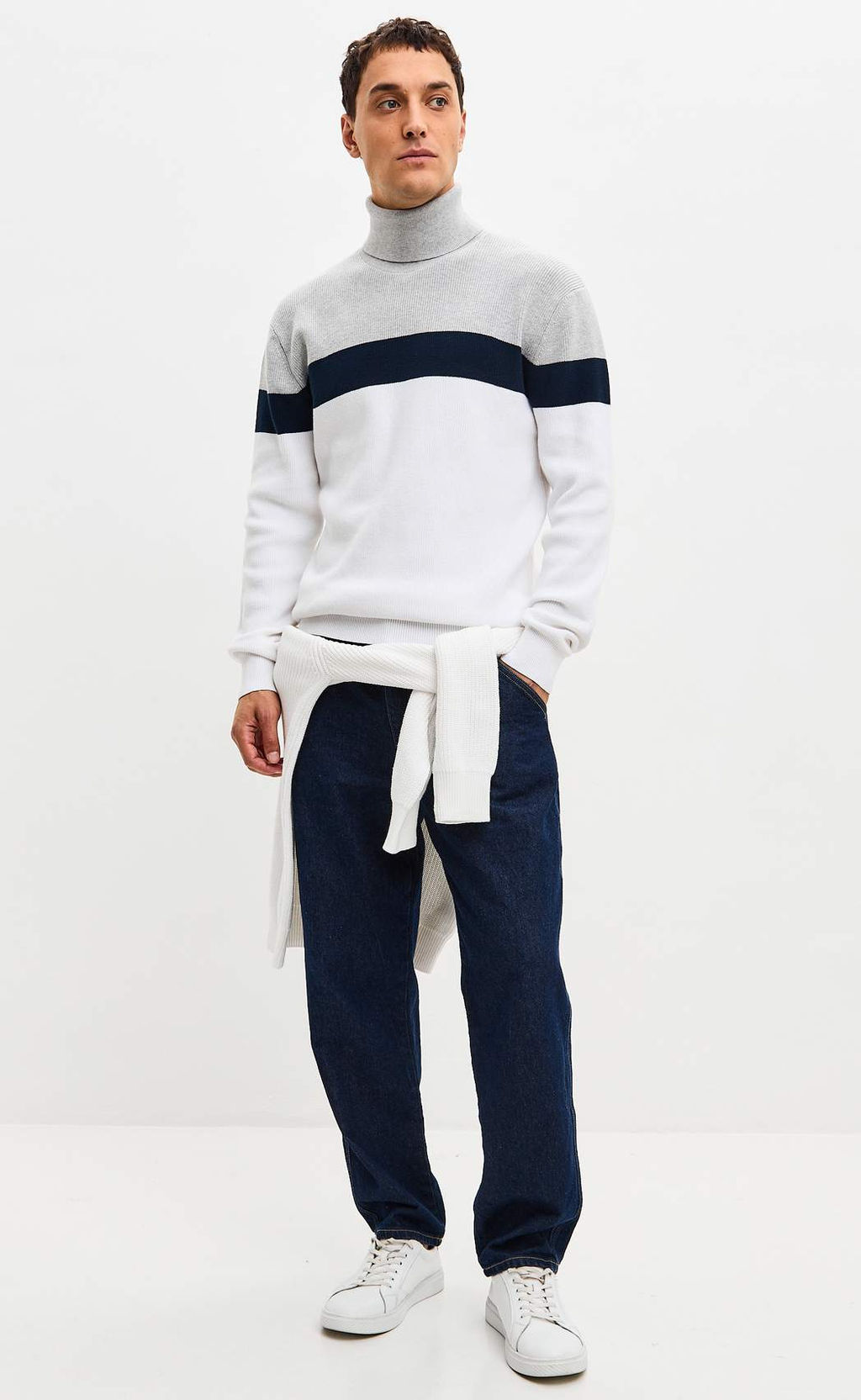 Джемпер P521-1569 white/grey - Primm фото 9