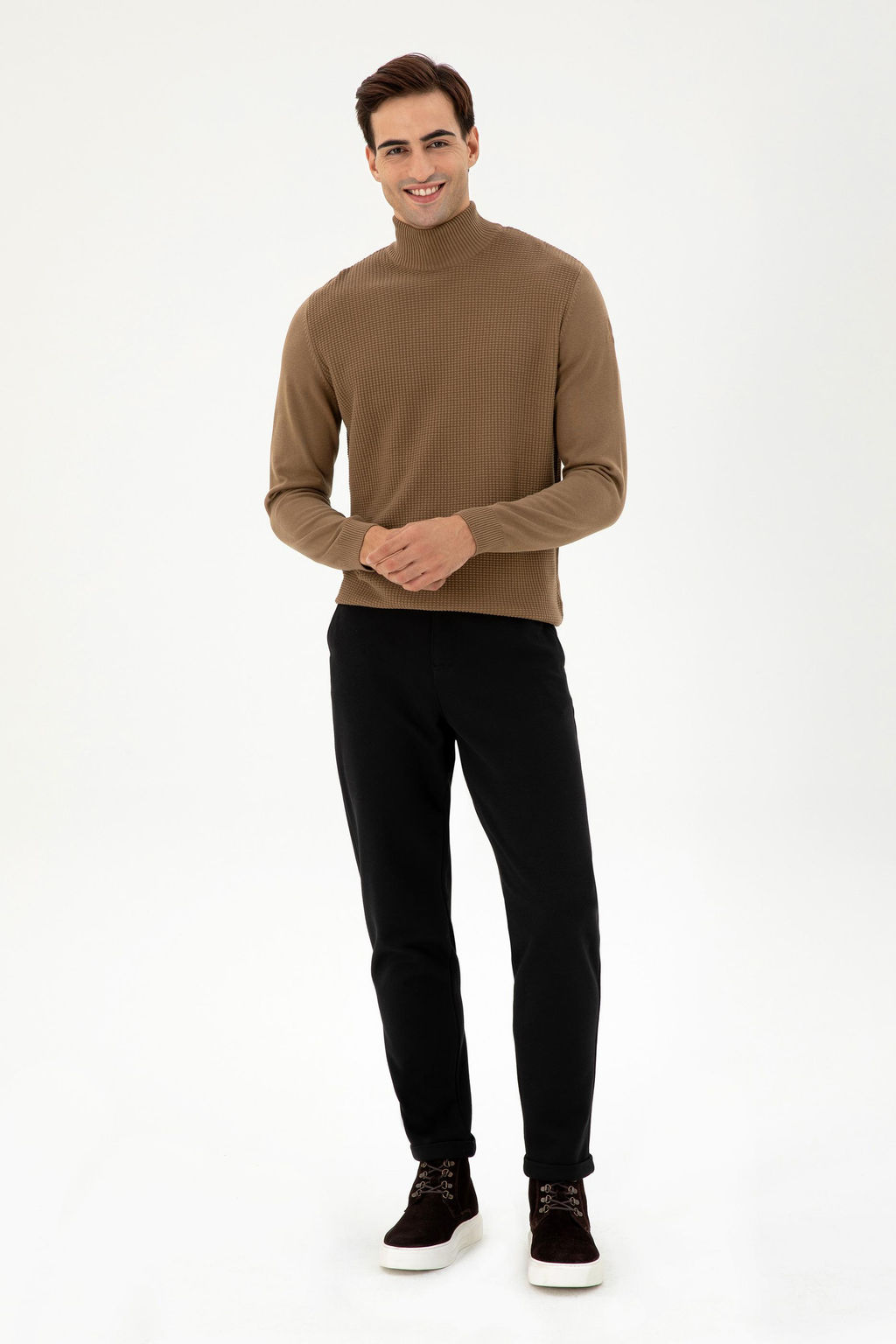 Мужской свитер цвета хаки Неожиданная скидка в корзине - U.s. polo assn фото 4