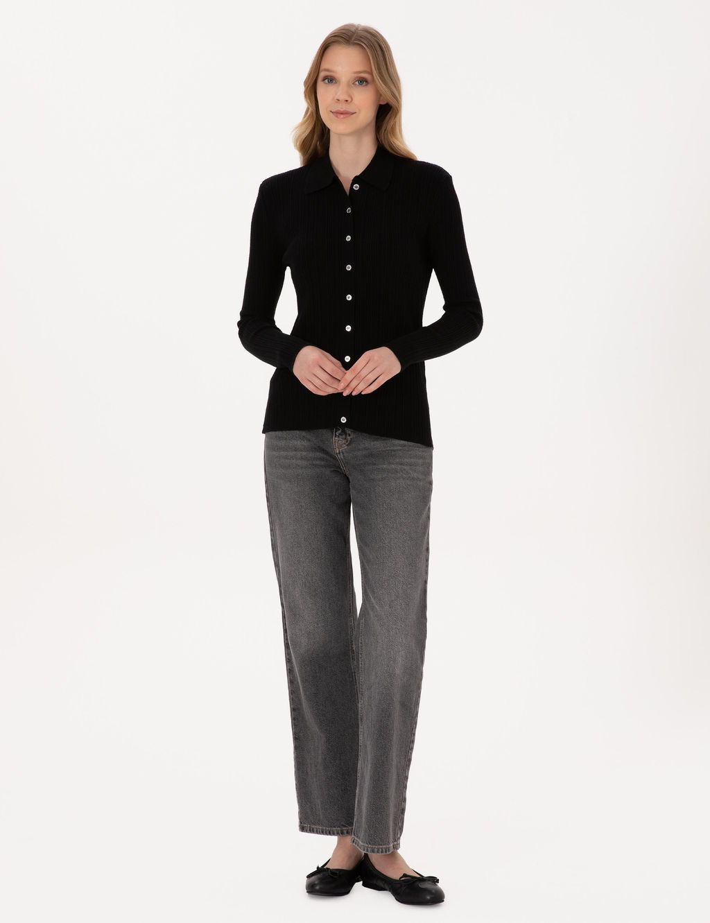 Siyah Slim Fit Triko H_rka - Pierre cardin фото 4