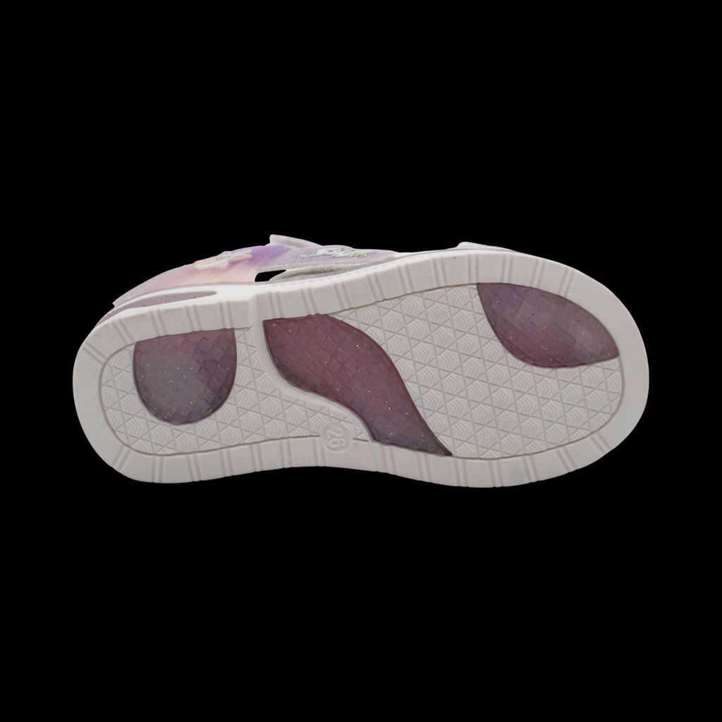 Сандалии В567-13 бело фиолетовые