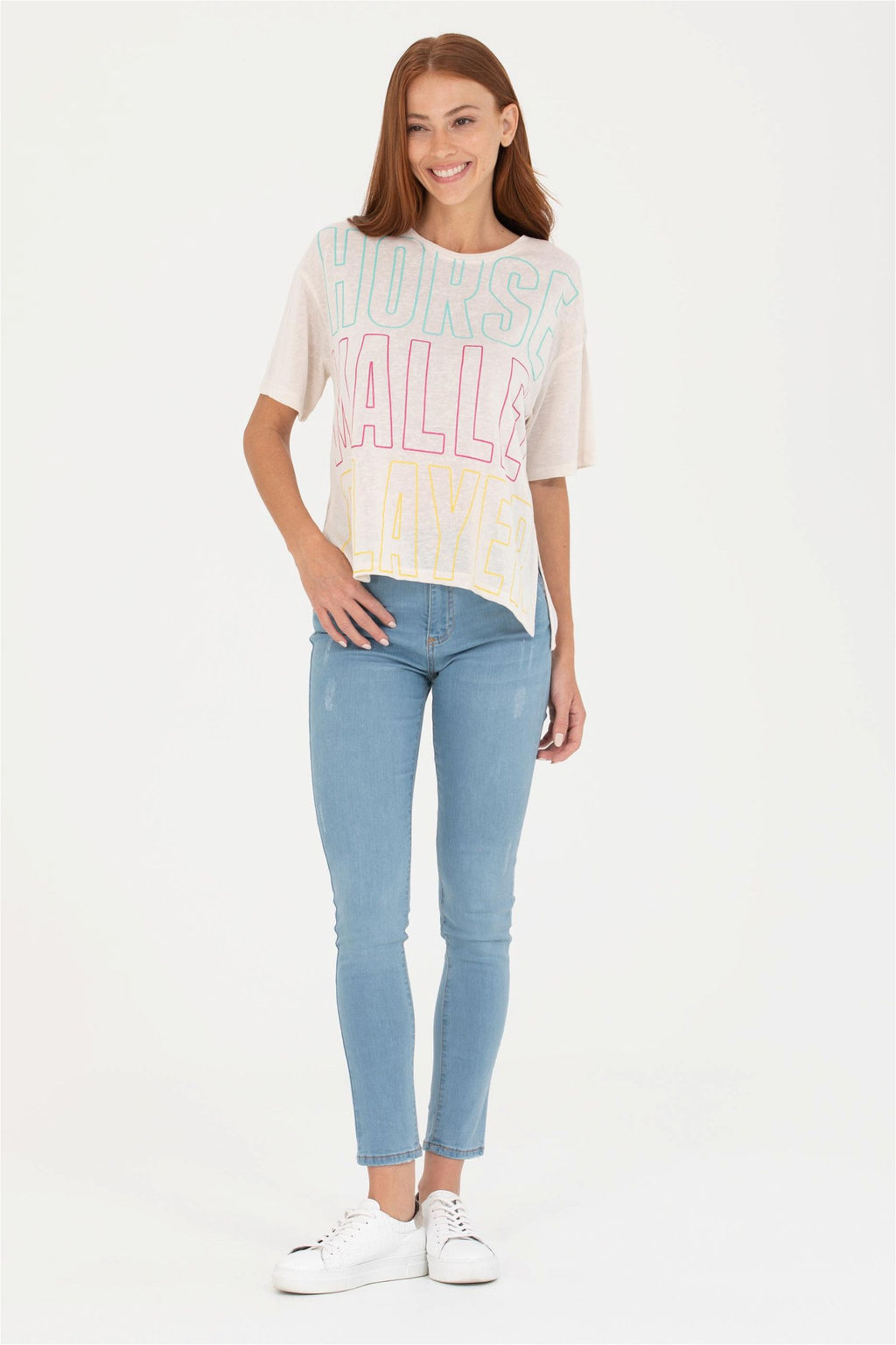 Женская кремовая футболка - U.s. polo assn фото 11