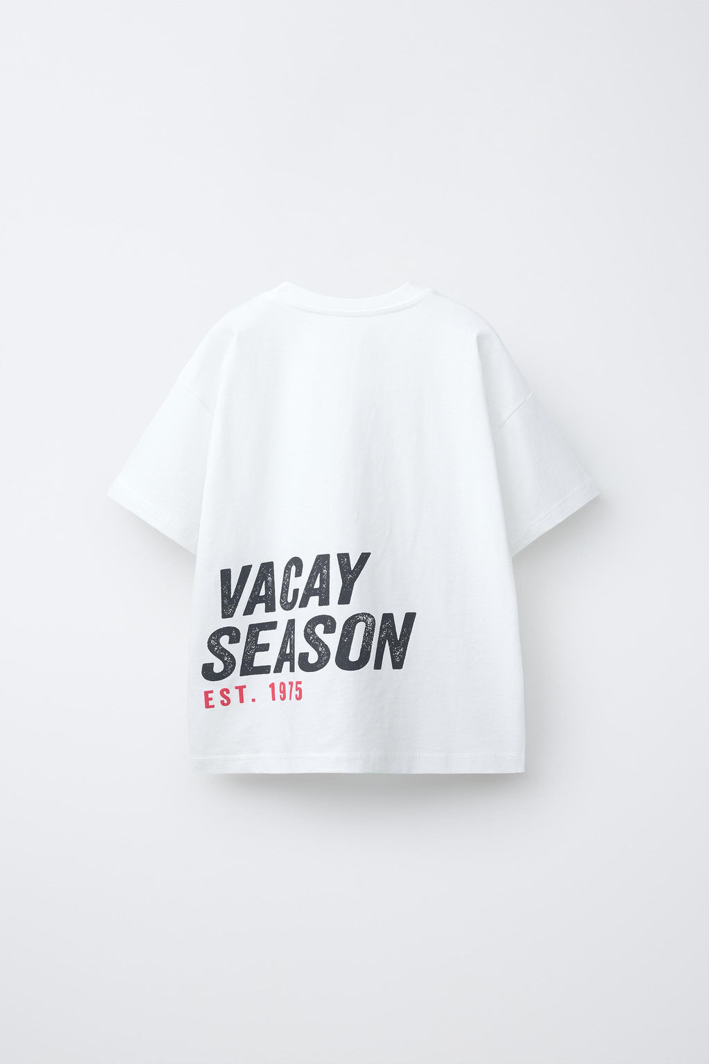 CAMISETA ESTAMPADO TEXTO / Blanco