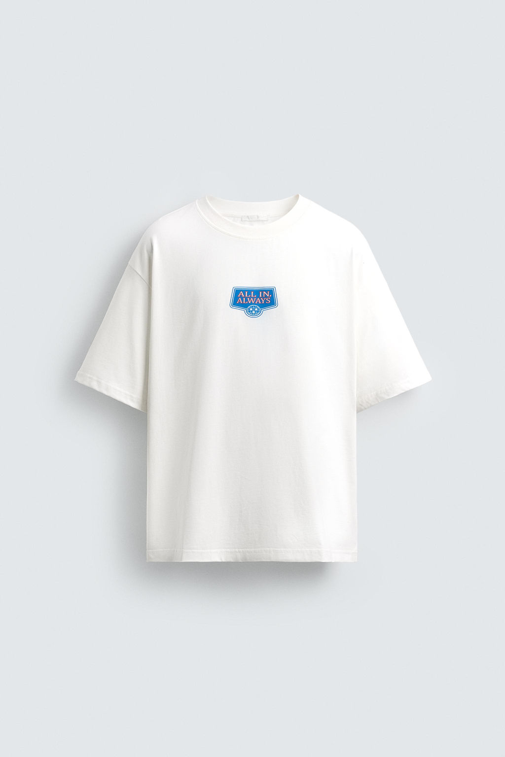 CONTRAST PRINT T-SHIRT
