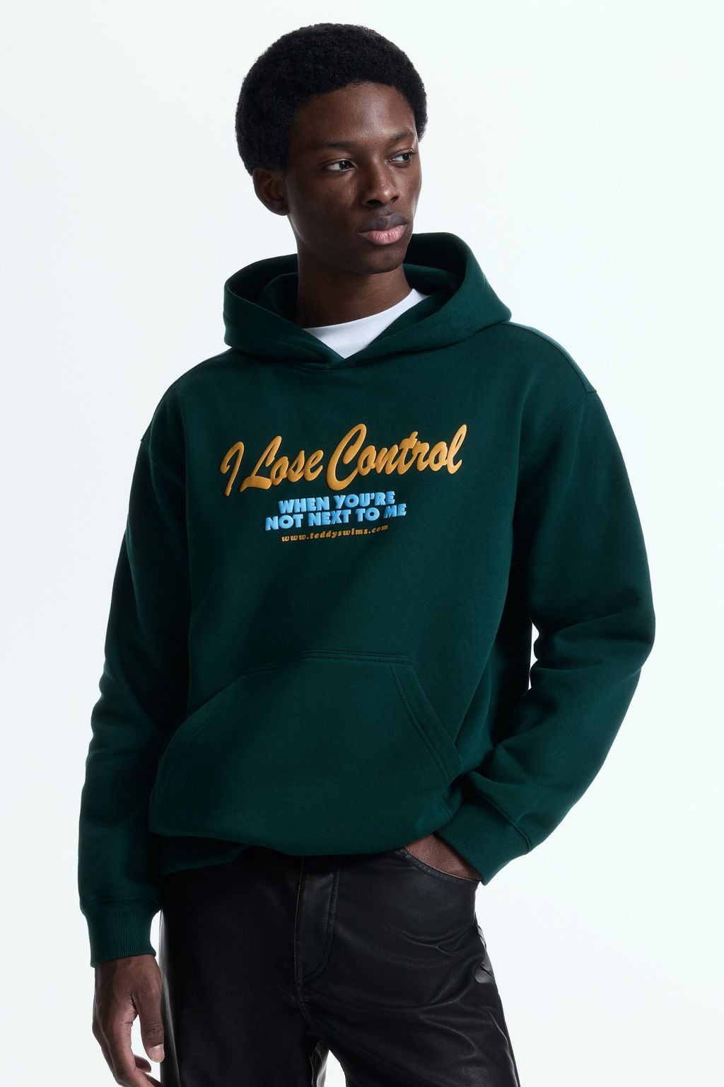 Sudadera estampada con capucha Loose Fit - H&m фото 6