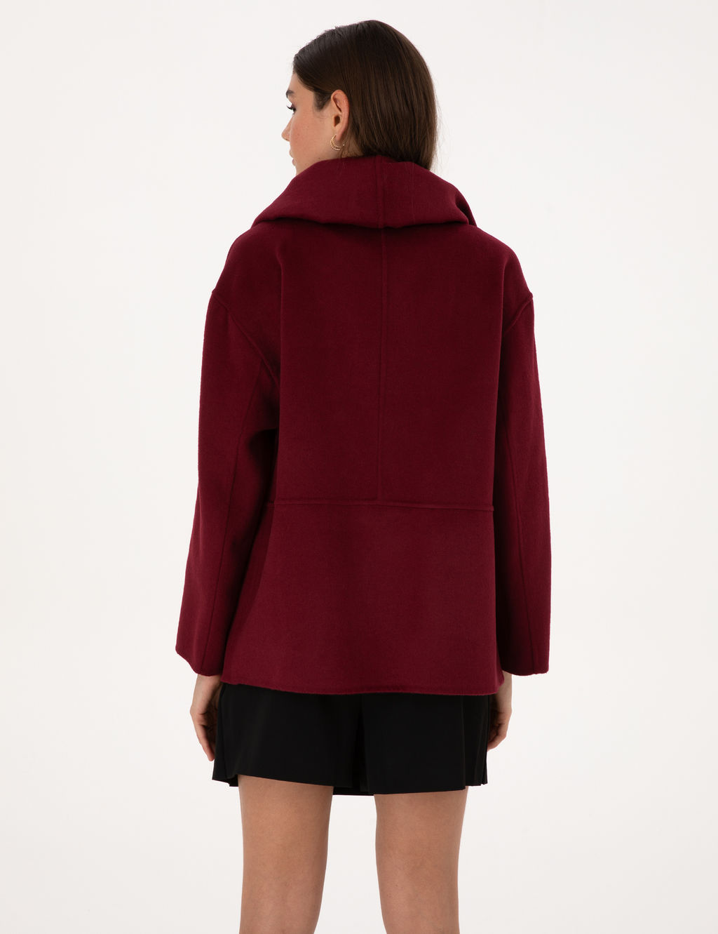 Bordo Comfort Fit Y_n Kar___ml_ Ka_e Kaban