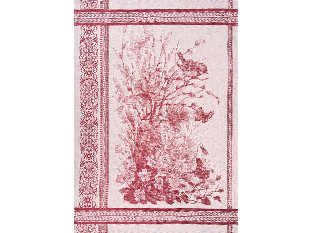 7с-128ЯК 50*70 Полотенце Весна цв. (0 п/4.4 п) бордо - Текс-дизайн фото 2