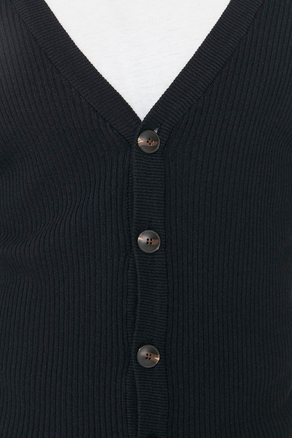 TRENDYOL MAN Antrasit Slim Fit Pamuklu Dar Kal?p V Yaka Dugmeli Fitilli Orgu H?rka TMNAW21HI0100 - Trendyolmilla фото 4