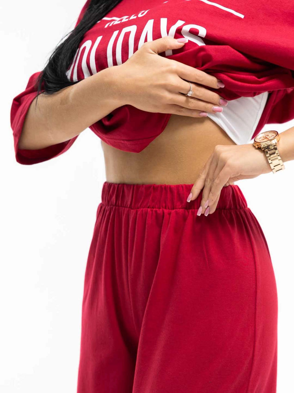 Костюм женский, цвет бордо