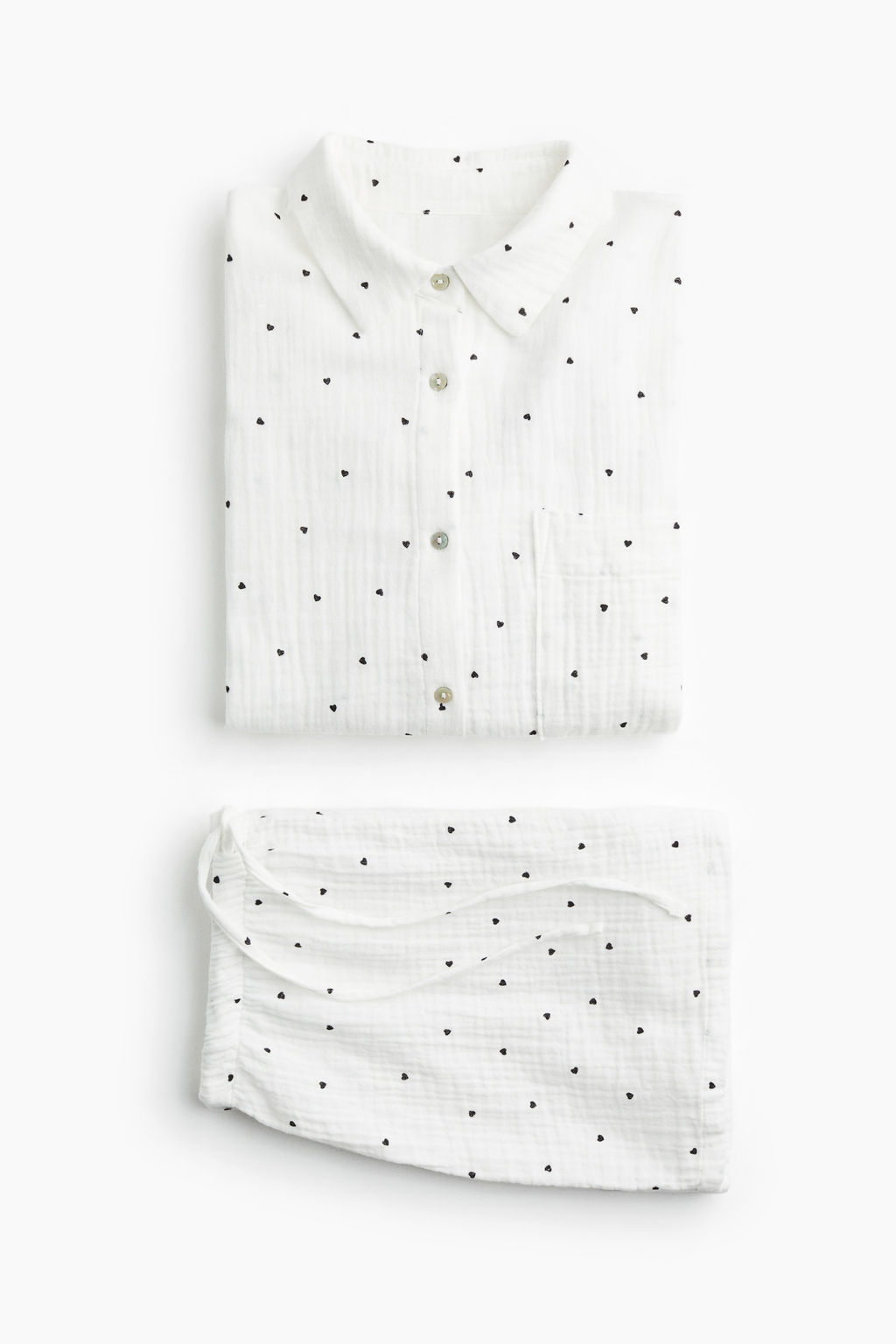 Camisa y pantal?n corto de pijama - H&m фото 14