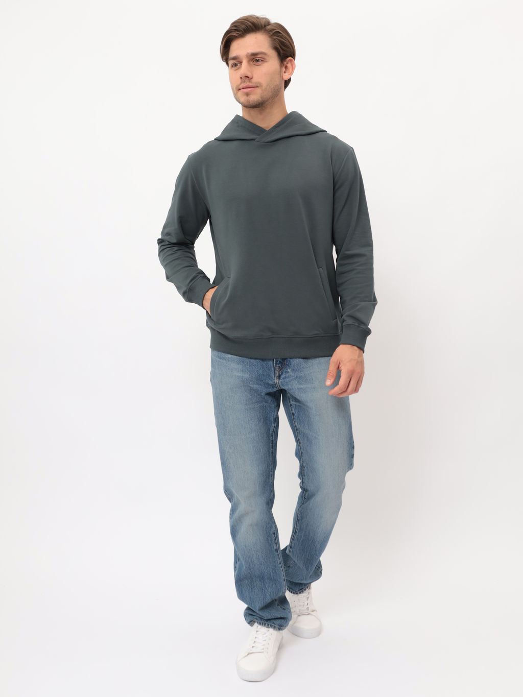 Худи мужское GREG G173-OZ02-2020 (т.изумруд) фото 2