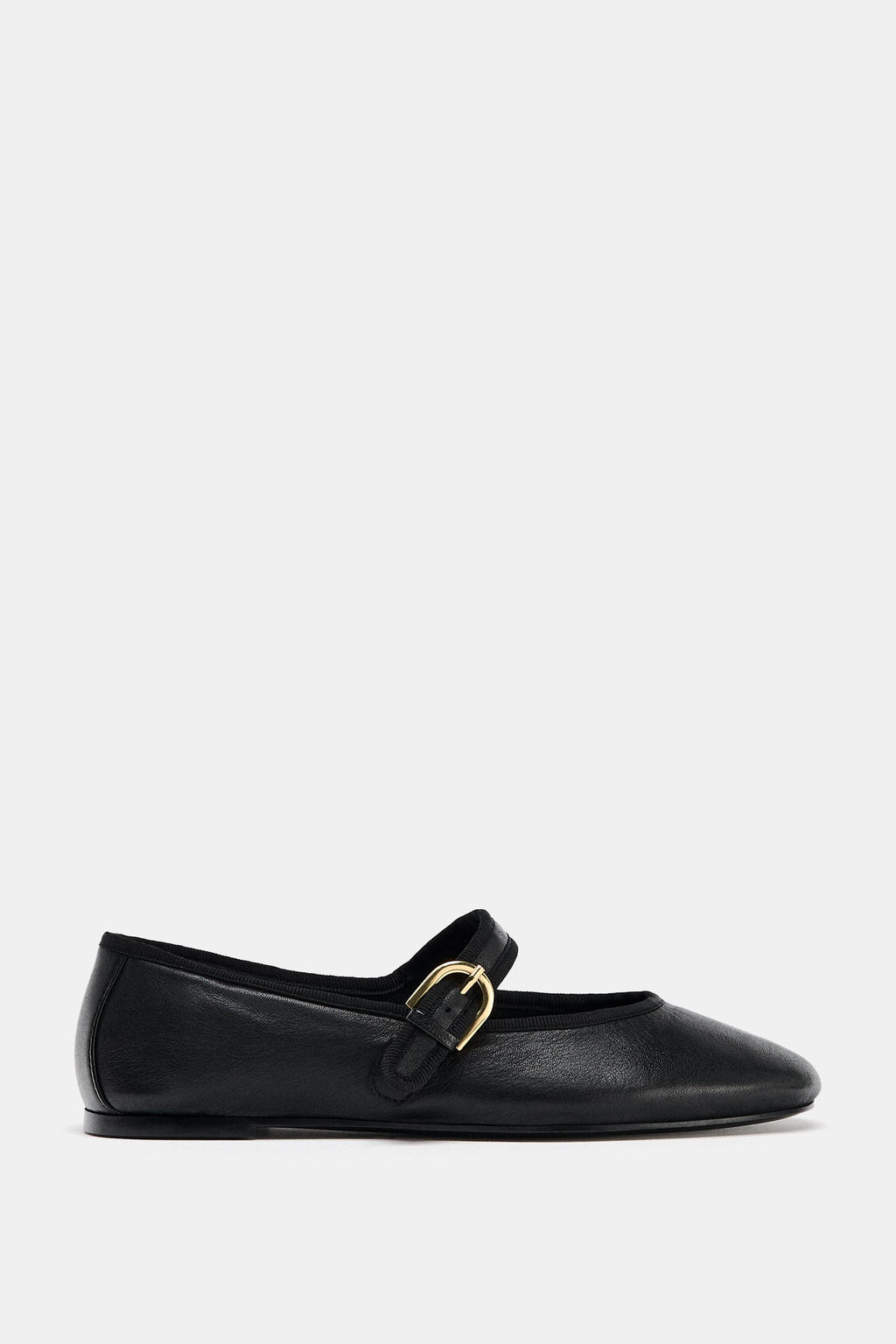 FLAT LEATHER BALLERINAS - Zara фото 7