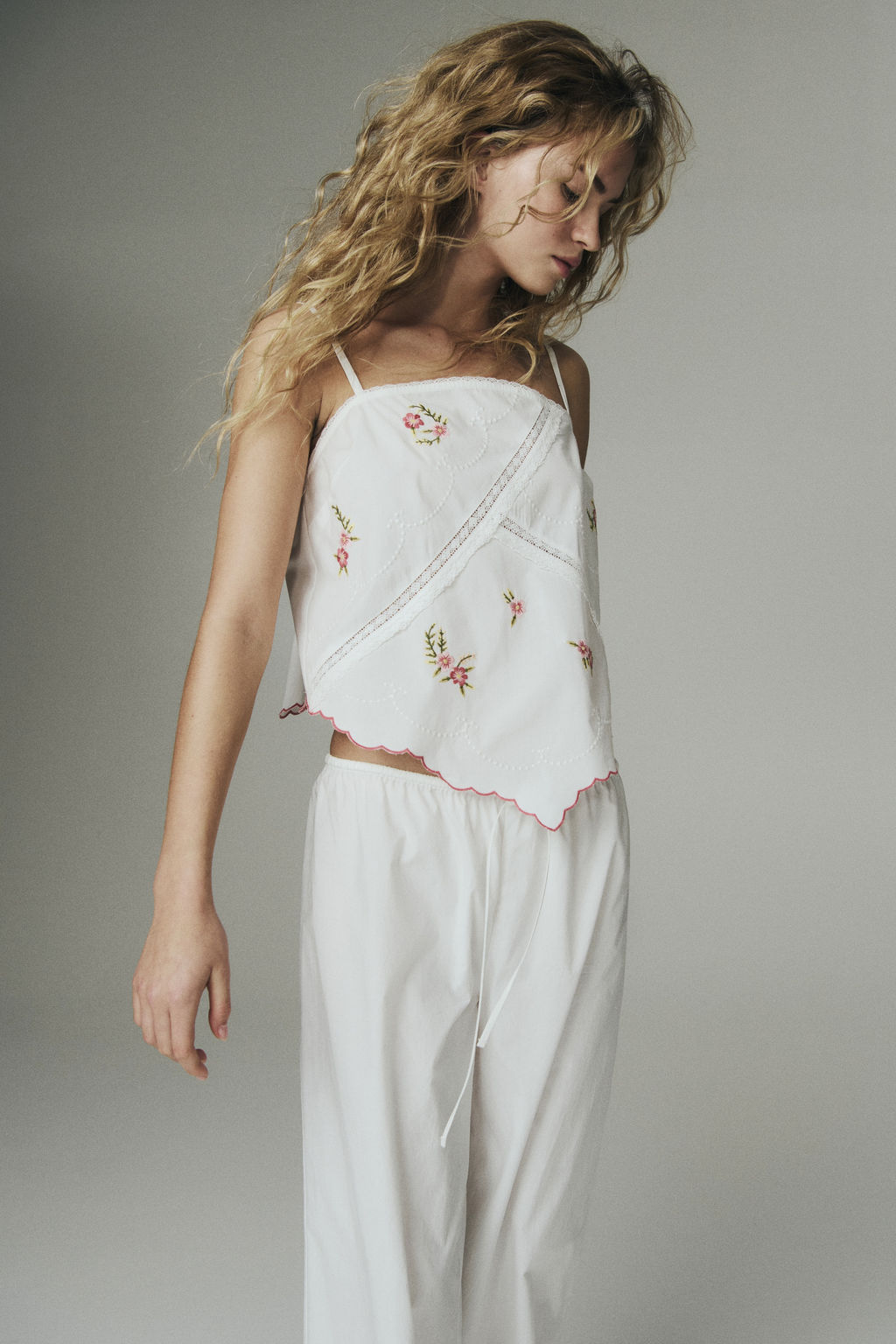 Pijama de algod?n con detalles bordados - H&m фото 6