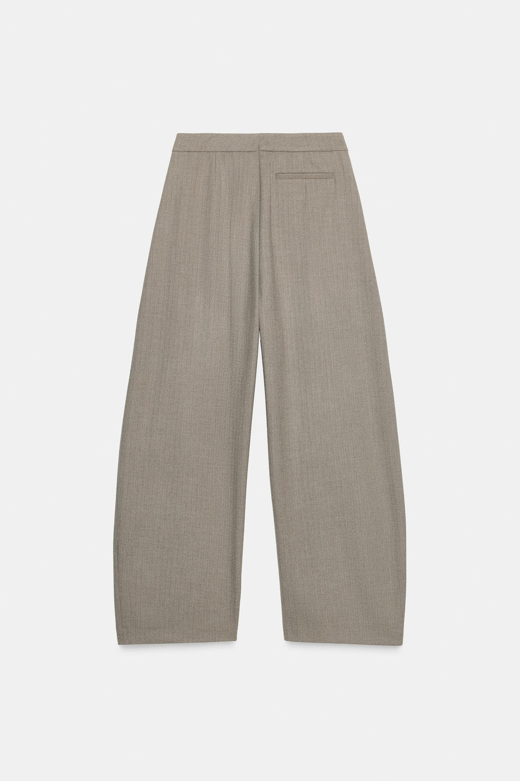 ZW COLLECTION HERRINGBONE BALLOON TROUSERS - Zara фото 10