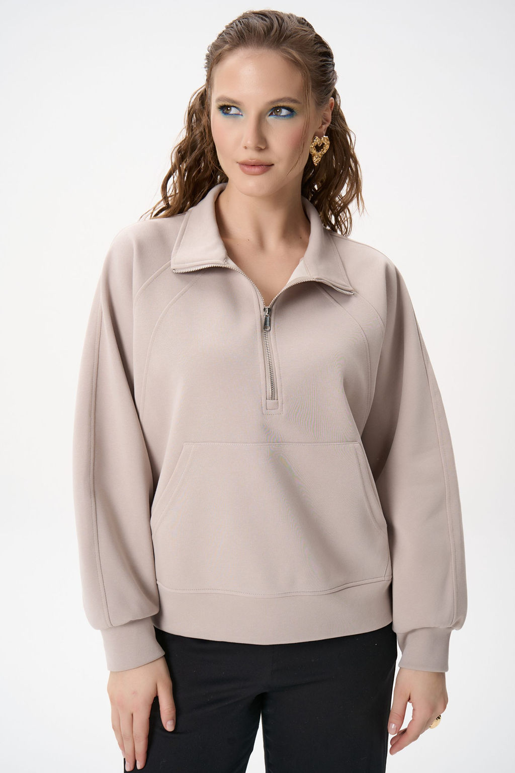 Свитшот Деми (бежевый) - Эльза фото 18