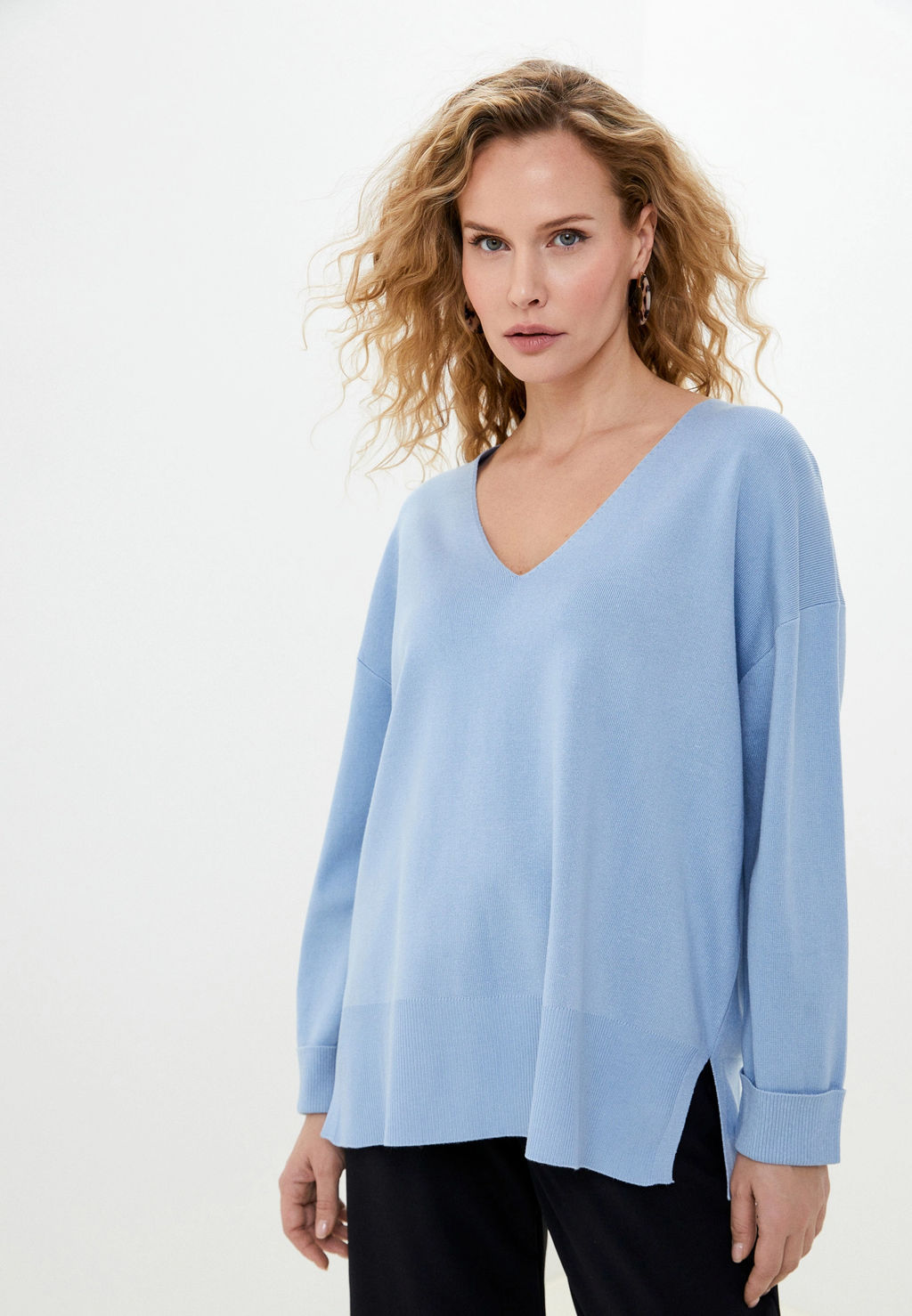 Conso/KPL 230712 - blue grey Пуловер женский