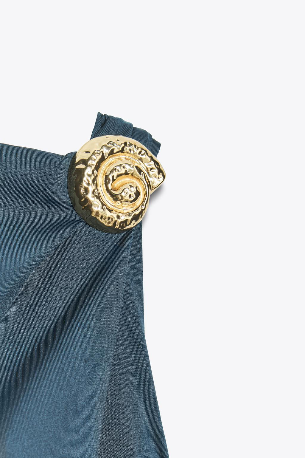 SHELL POLYAMIDE DRESS - Zara фото 6