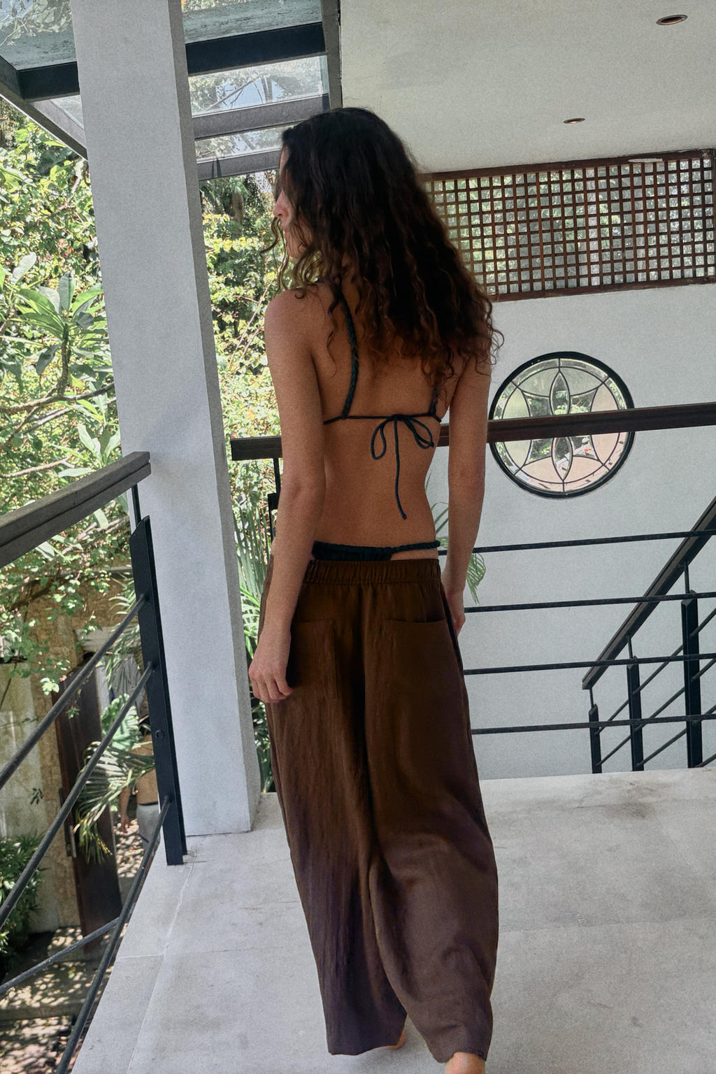 PANTAL?N PIJAMERO BALLOON / Marr?n chocolate - Zara фото 15
