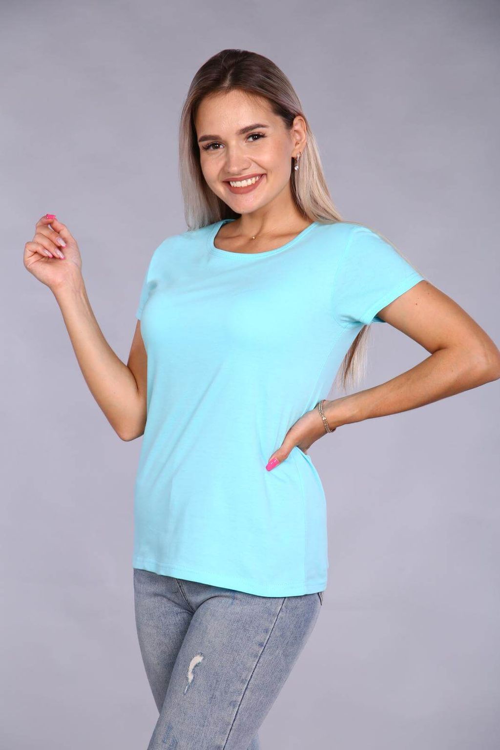 IV-CAPRIZ Батист - футболка голубой  фото 27