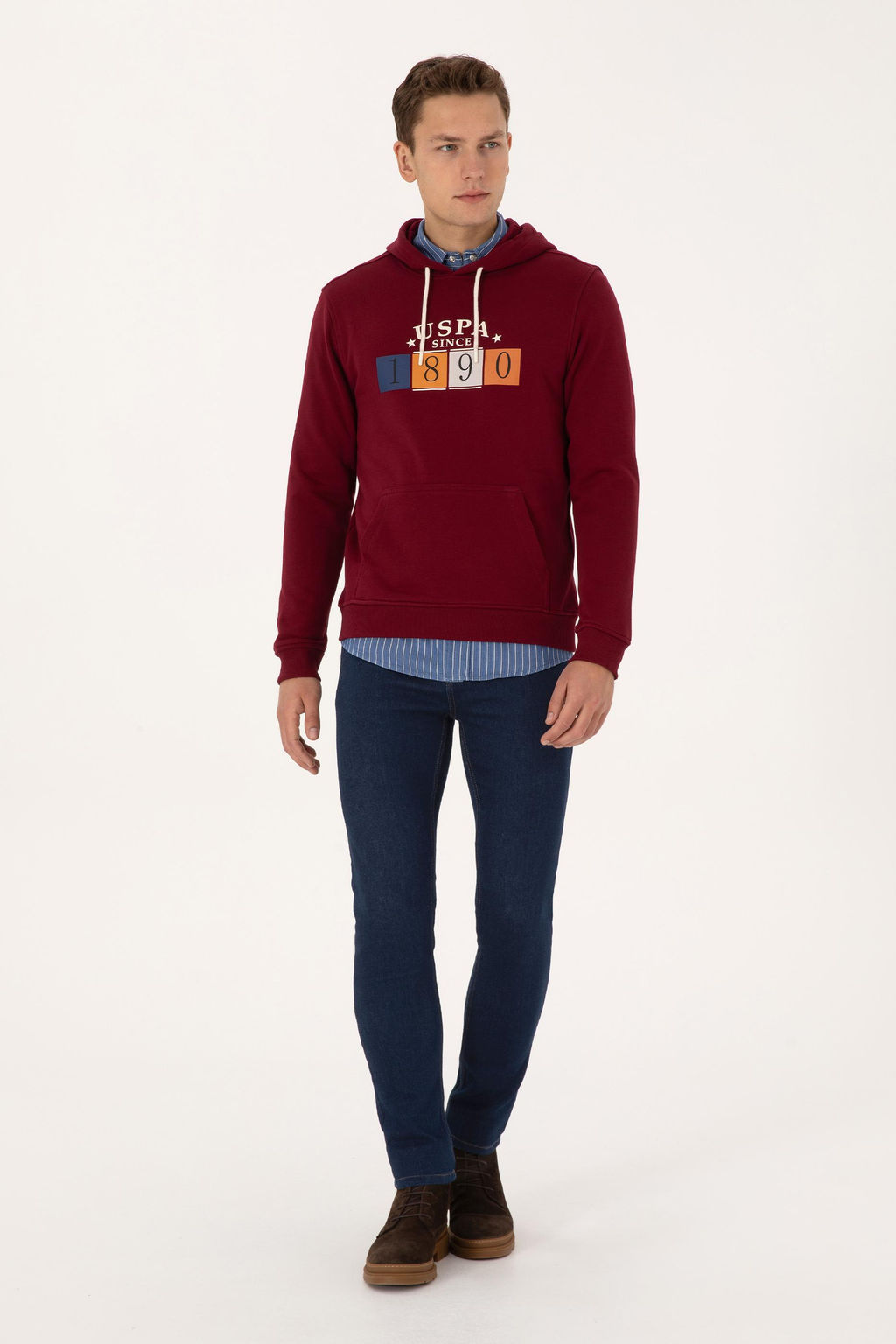 Erkek Bordo Sweatshirt - U.s. polo assn фото 4