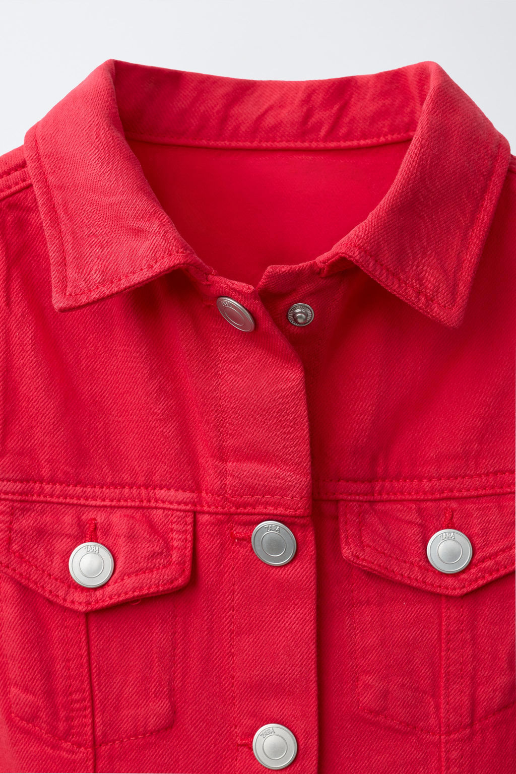 VESTIDO DENIM BOTONES / Rojo - Zara фото 3