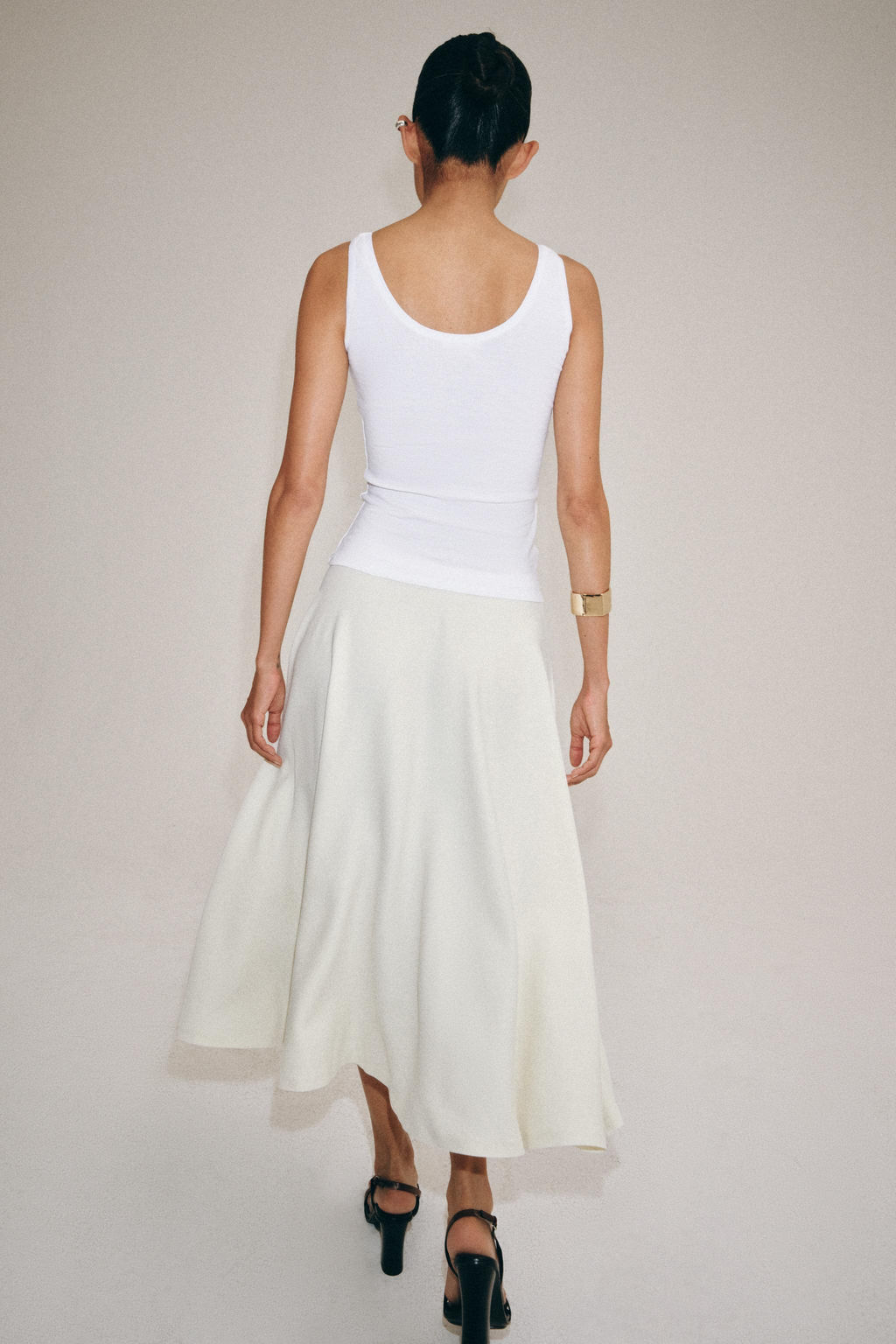 FALDA MIDI CAPA ZW COLLECTION / Crudo - Zara фото 5