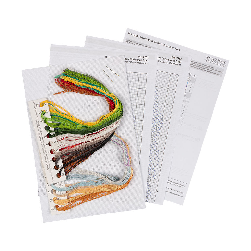 Набор для вышивания PANNA PR-7262 Новогодняя почта 25.5 х 22 см