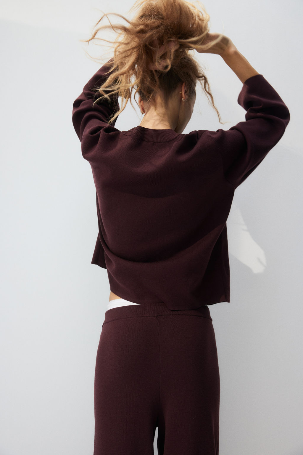 Pantal?n amplio en punto fino - H&m фото 5