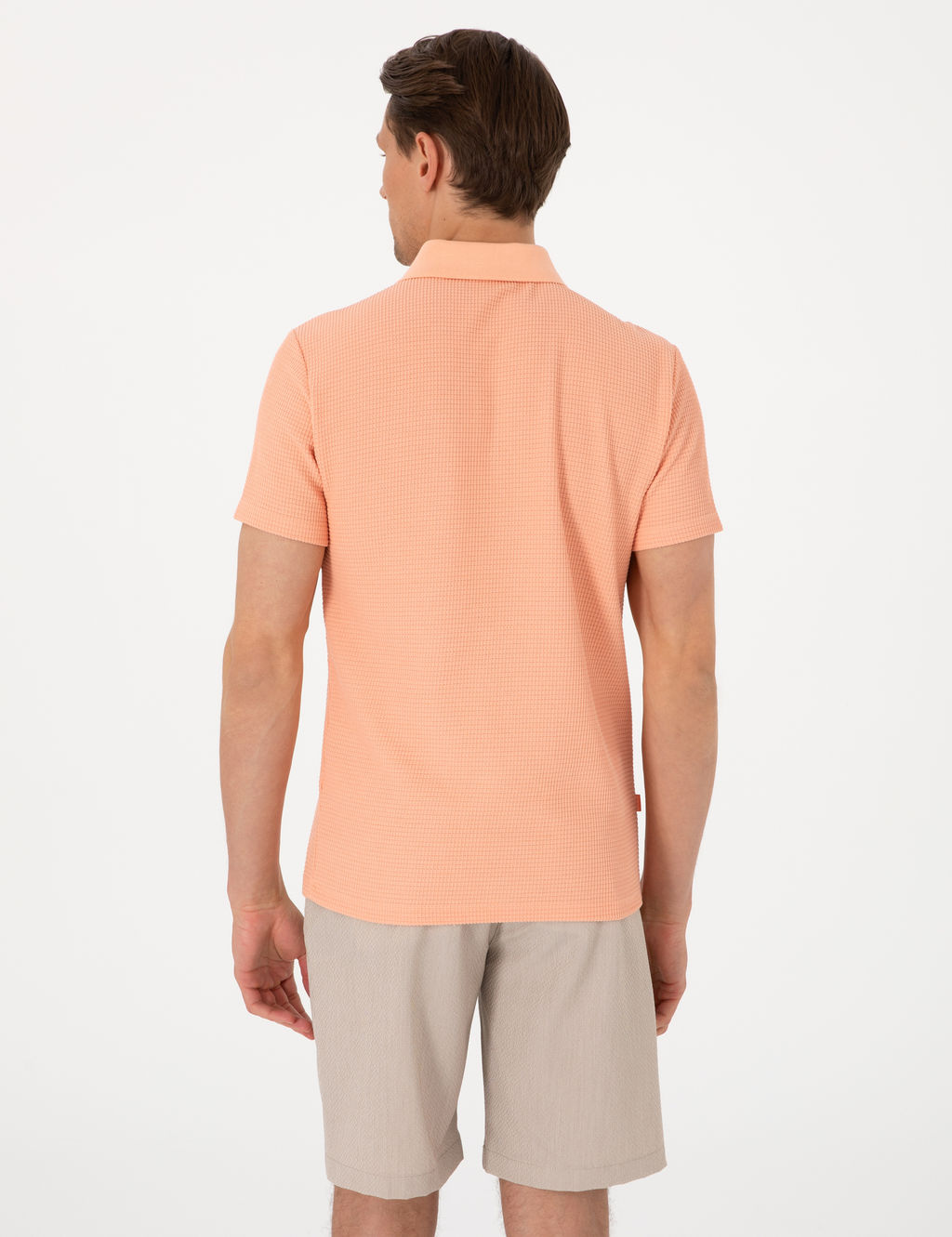 Somon Slim Fit _rme Dokulu Polo Yaka Ti__rt