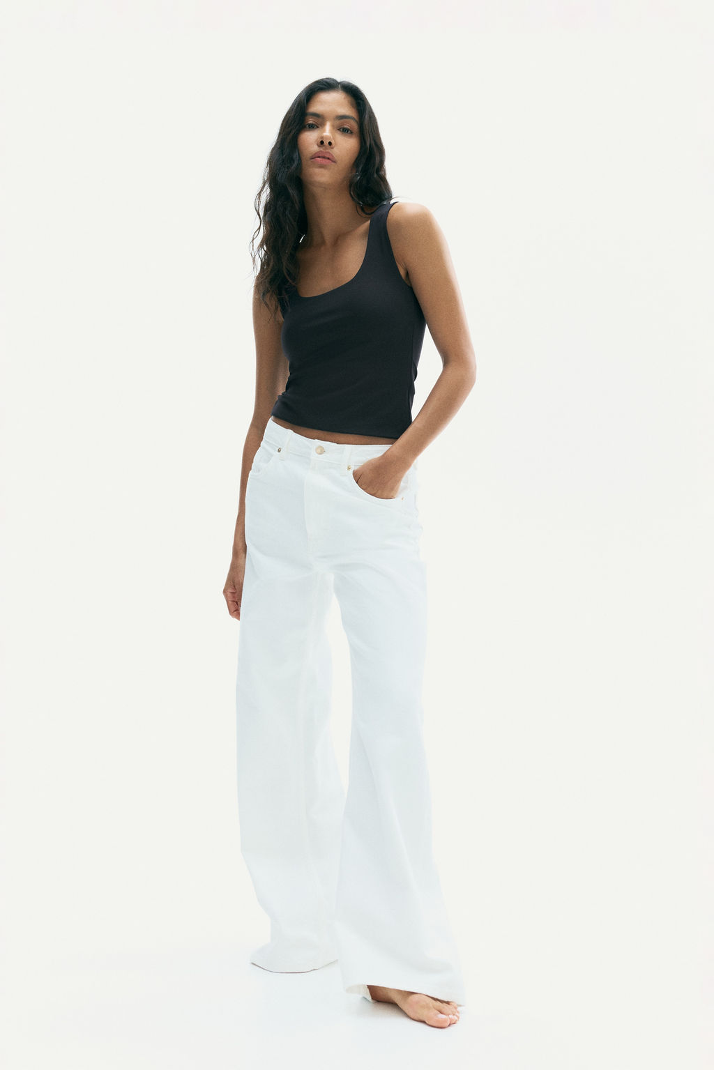 Top sin mangas en microfibra - H&m фото 6