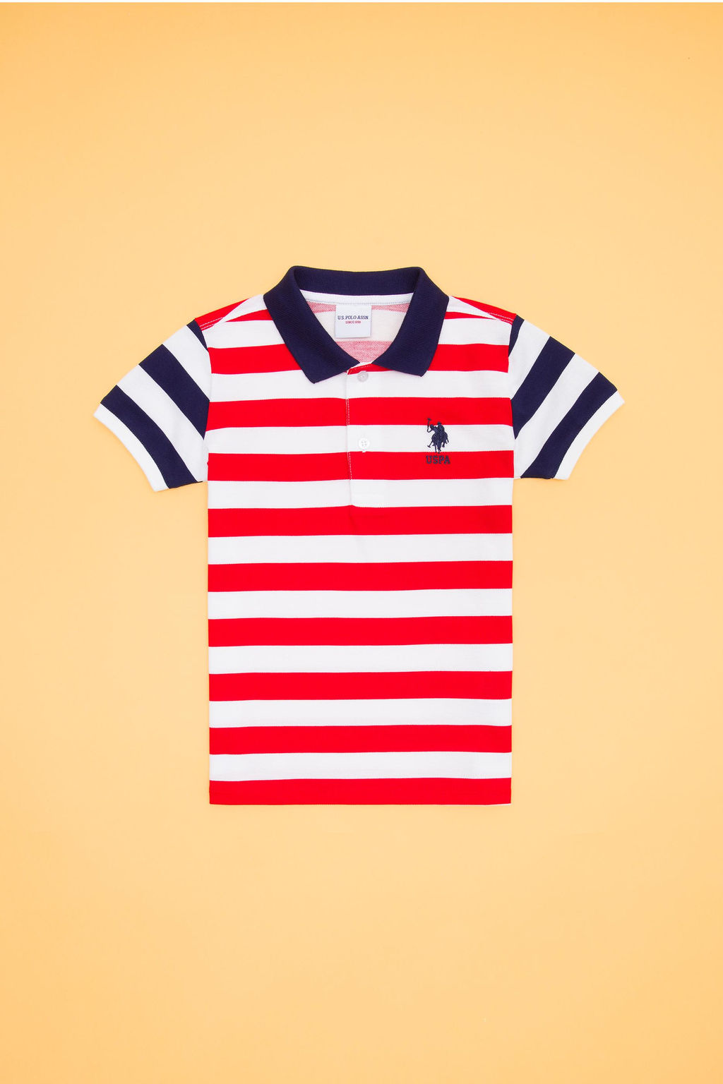 U. S. Polo Assn Красная футболка-поло для мальчика