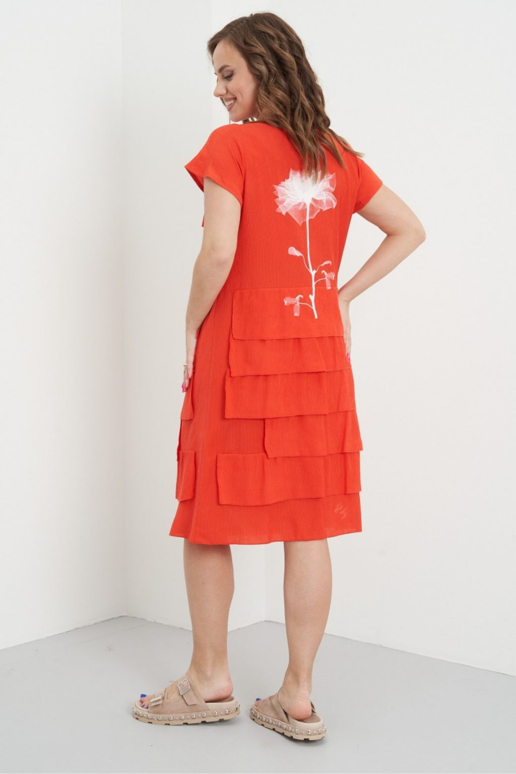 Платье 4201 апельсин - Fantazia mod фото 2