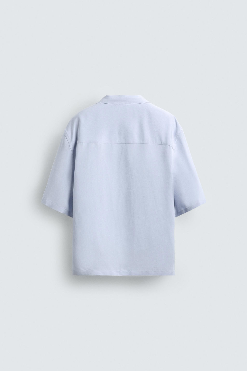 CAMISA KIMONO VISCOSA - LINO / Celeste - Zara фото 7