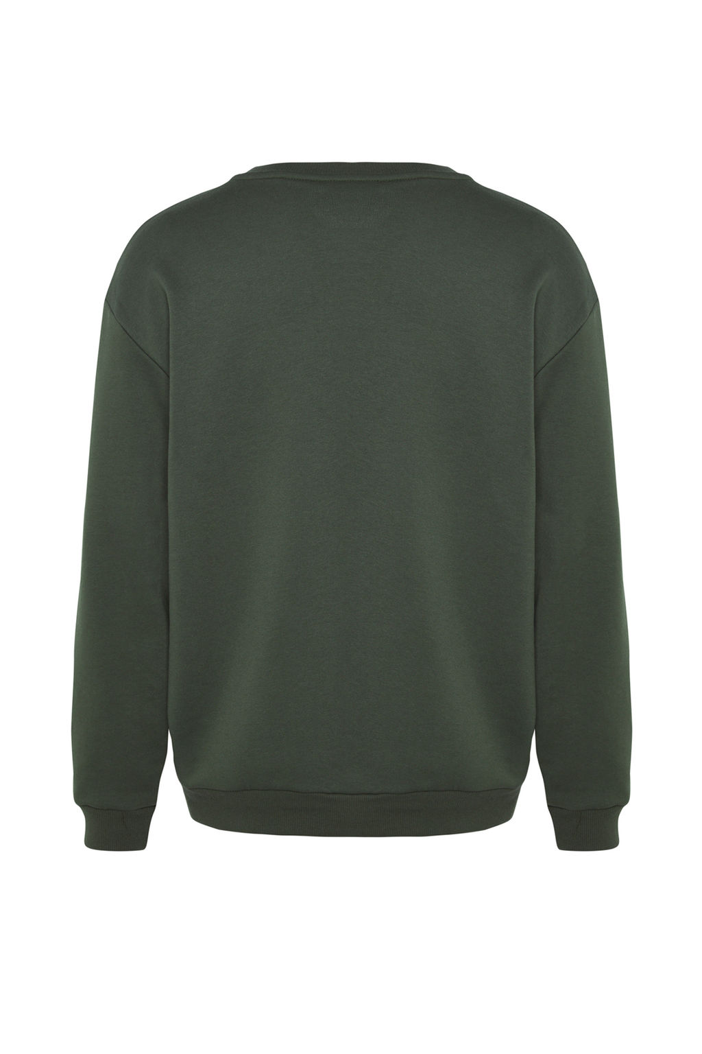 TRENDYOL MAN Siyah Oversize/Genis Kesim Bisiklet Yaka Sanat Tema Aplikeli Ici Polarl? Sweatshirt TMNAW24SW00038 - Trendyolmilla фото 8