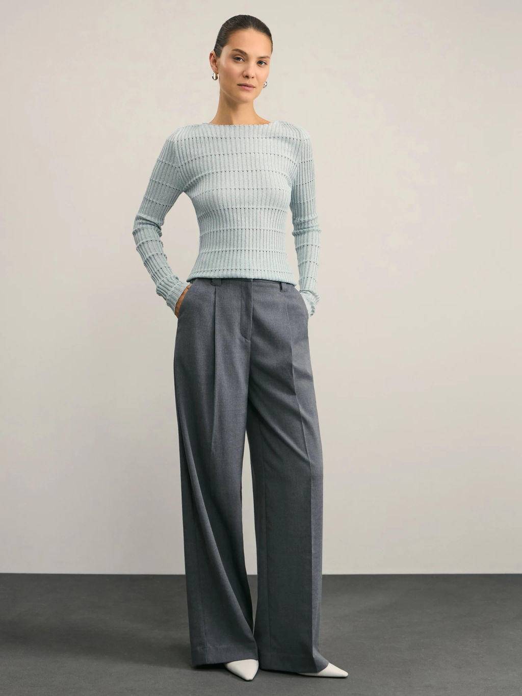 Вязаный лонгслив / Zarina  фото 2