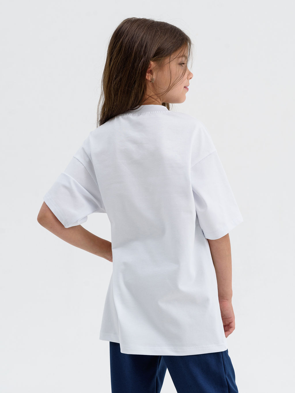 Футболка Оверсайз белая 2241 (1) - Росхалат фото 5