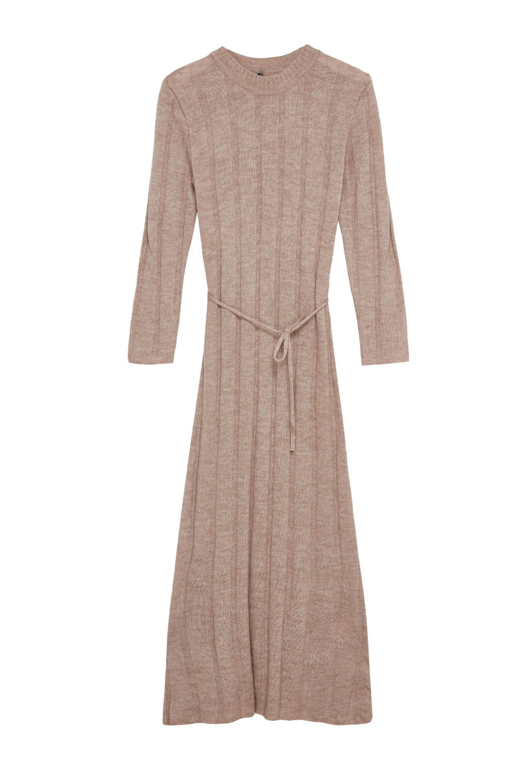 Vizon Maxi Triko Yumusak Dokulu Baglama Detayl? Elbise TWOAW25EL00031 - Trendyolmilla фото 6