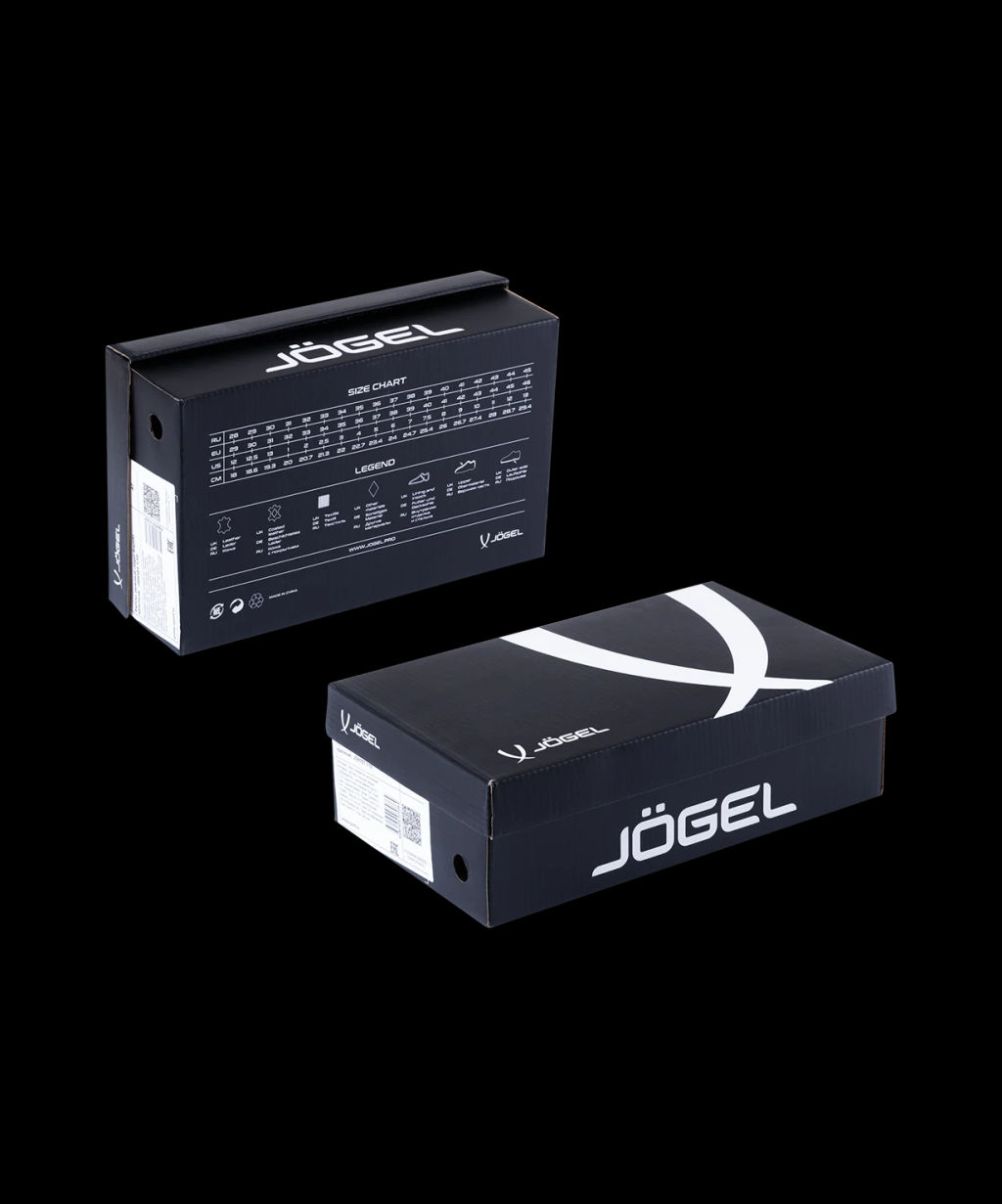 БЕЗ УПАКОВКИ Бутсы многошиповые JOGEL Rapido TF Black/grey