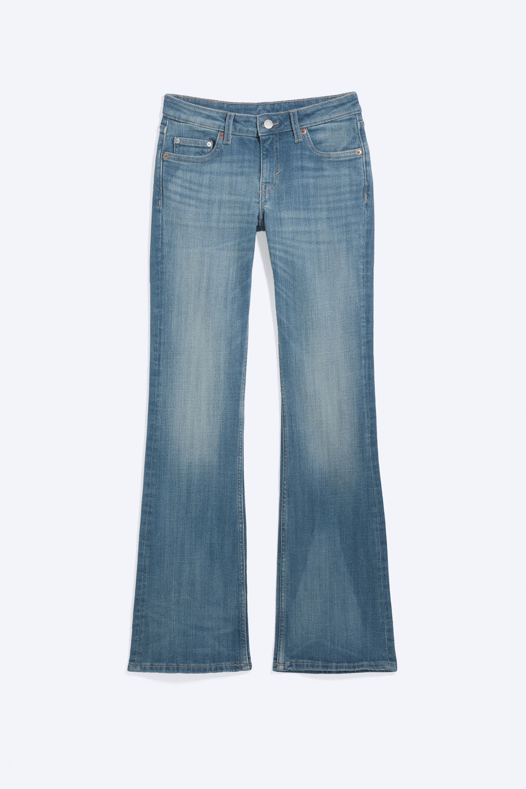 Vaqueros Luna de tiro bajo, skinny bootcut - H&m фото 2