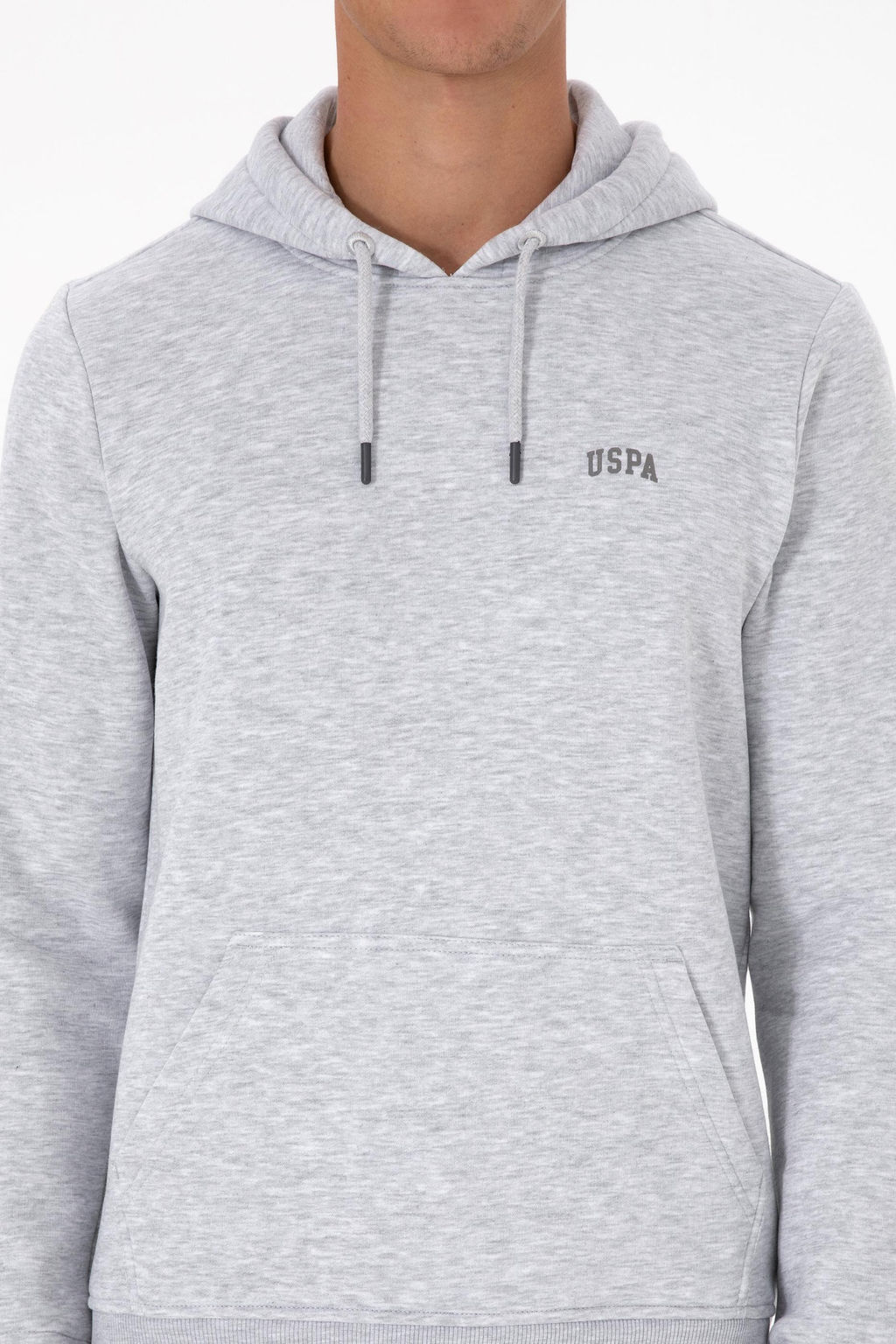 Erkek Regular Fit Kap__onlu _ardonlu A__k Gri Basic Sweatshirt - U.s. polo assn фото 6