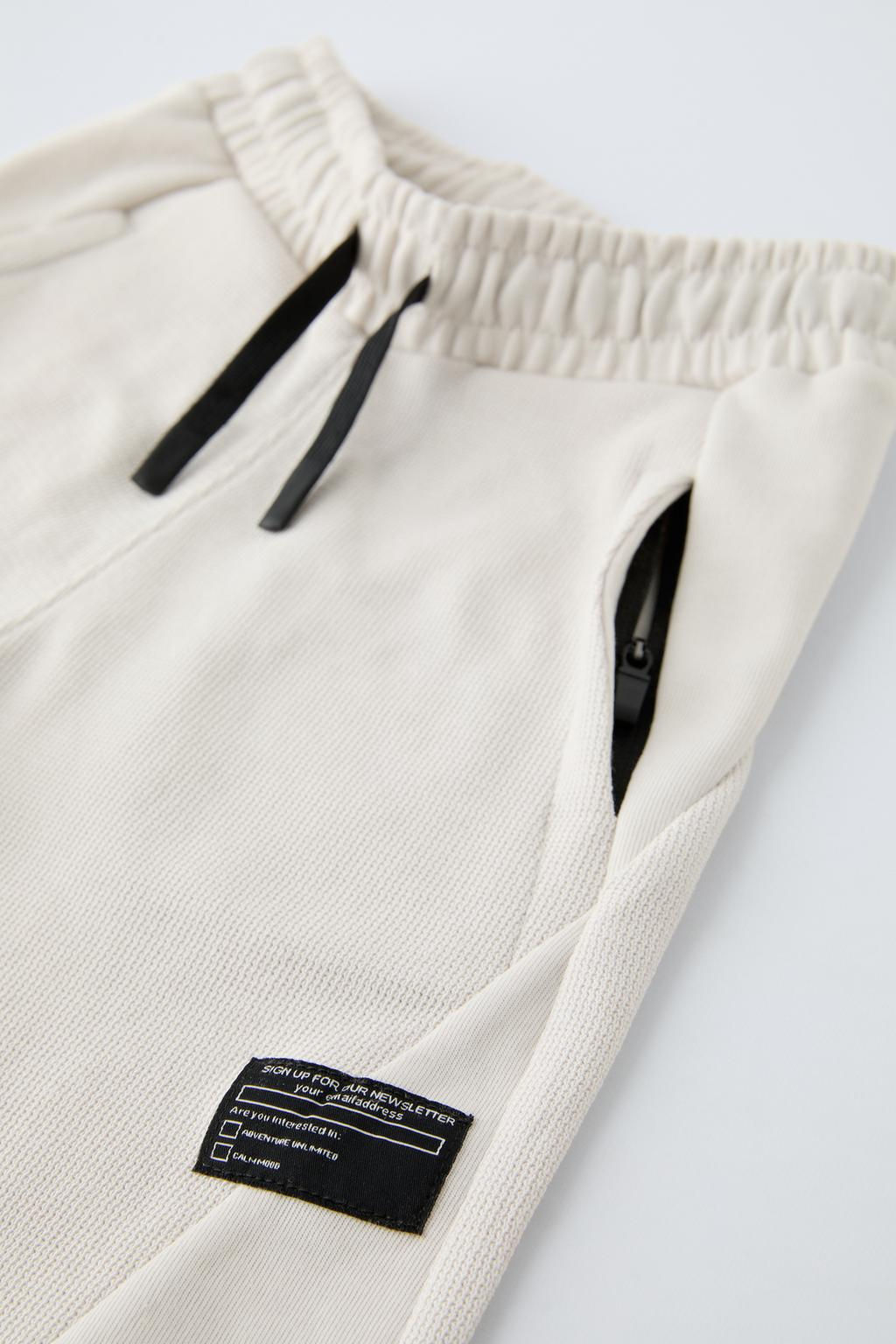 SEAMED VELOUR TROUSERS - Zara фото 3