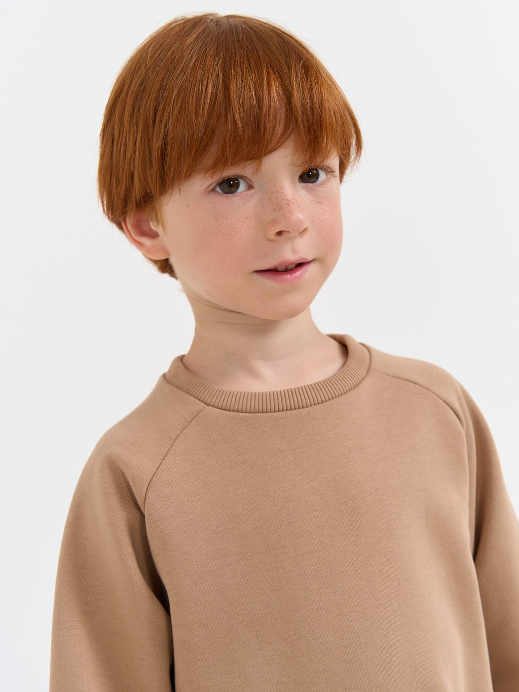 Свитшот Песок с вышивкой утепленный без начеса - Bungly фото 7