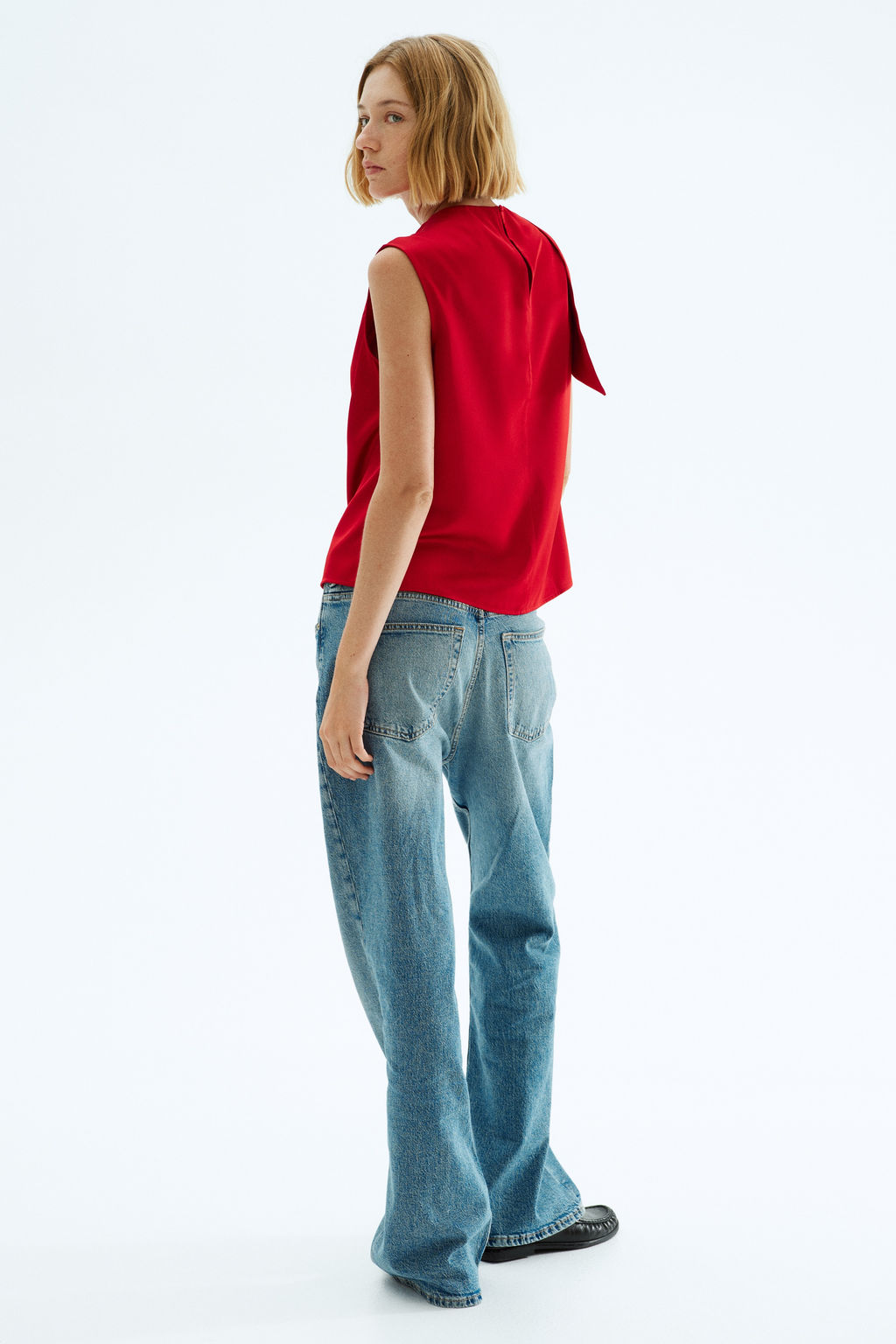Blusa drapeada de sat?n - H&m фото 5