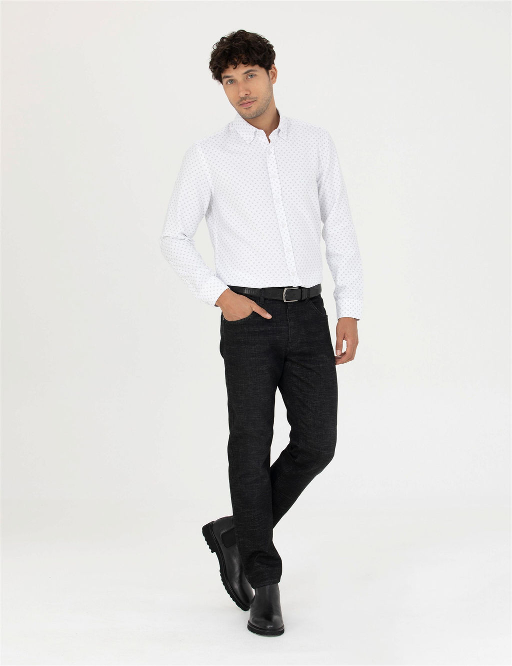 Siyah Slim Fit Jean Pantolon - Pierre cardin фото 3