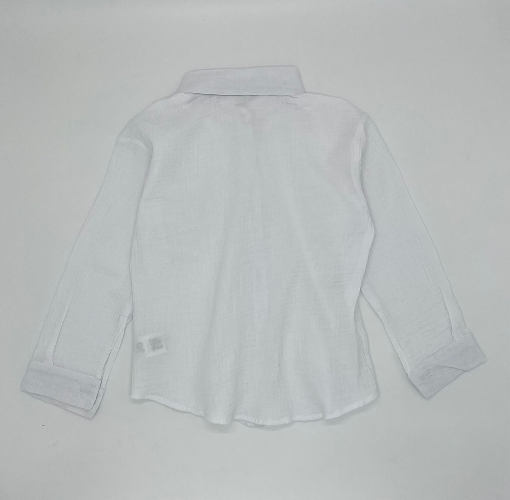 Детская рубашка из муслина GASTON, Белый - Caimano фото 7