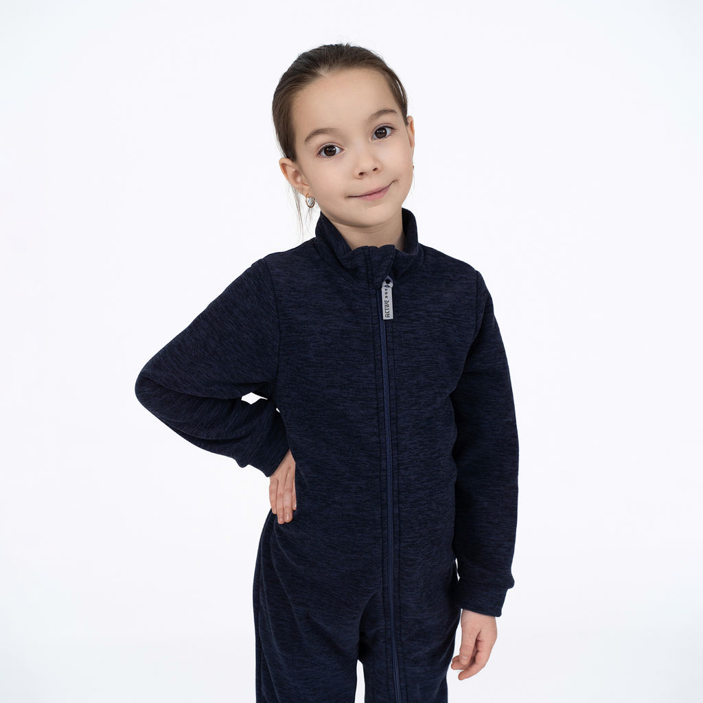 Комбинезон детский флисовый темносиний